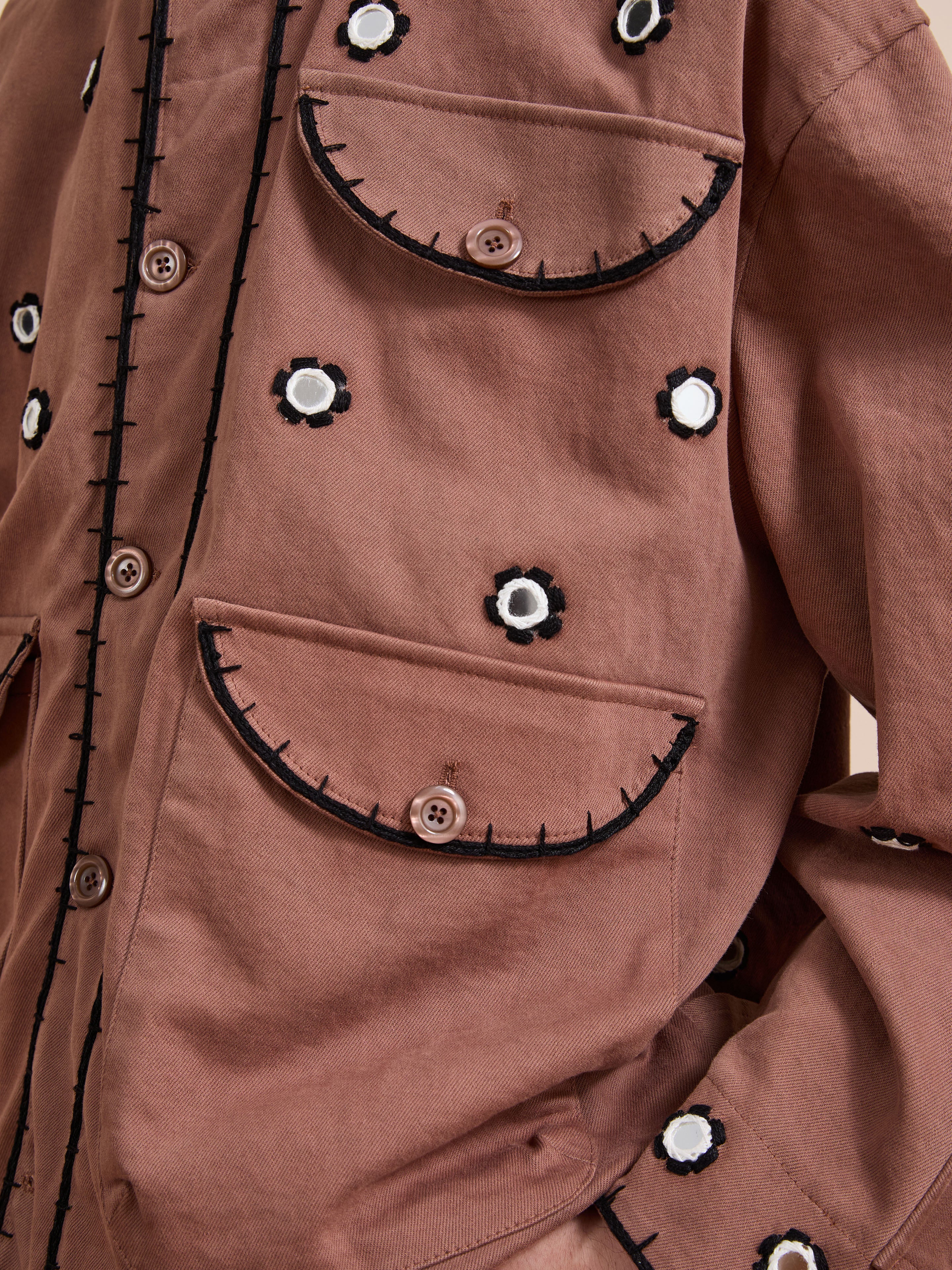 Hand Embroidered Hooded Mirror Anorak - Image 14