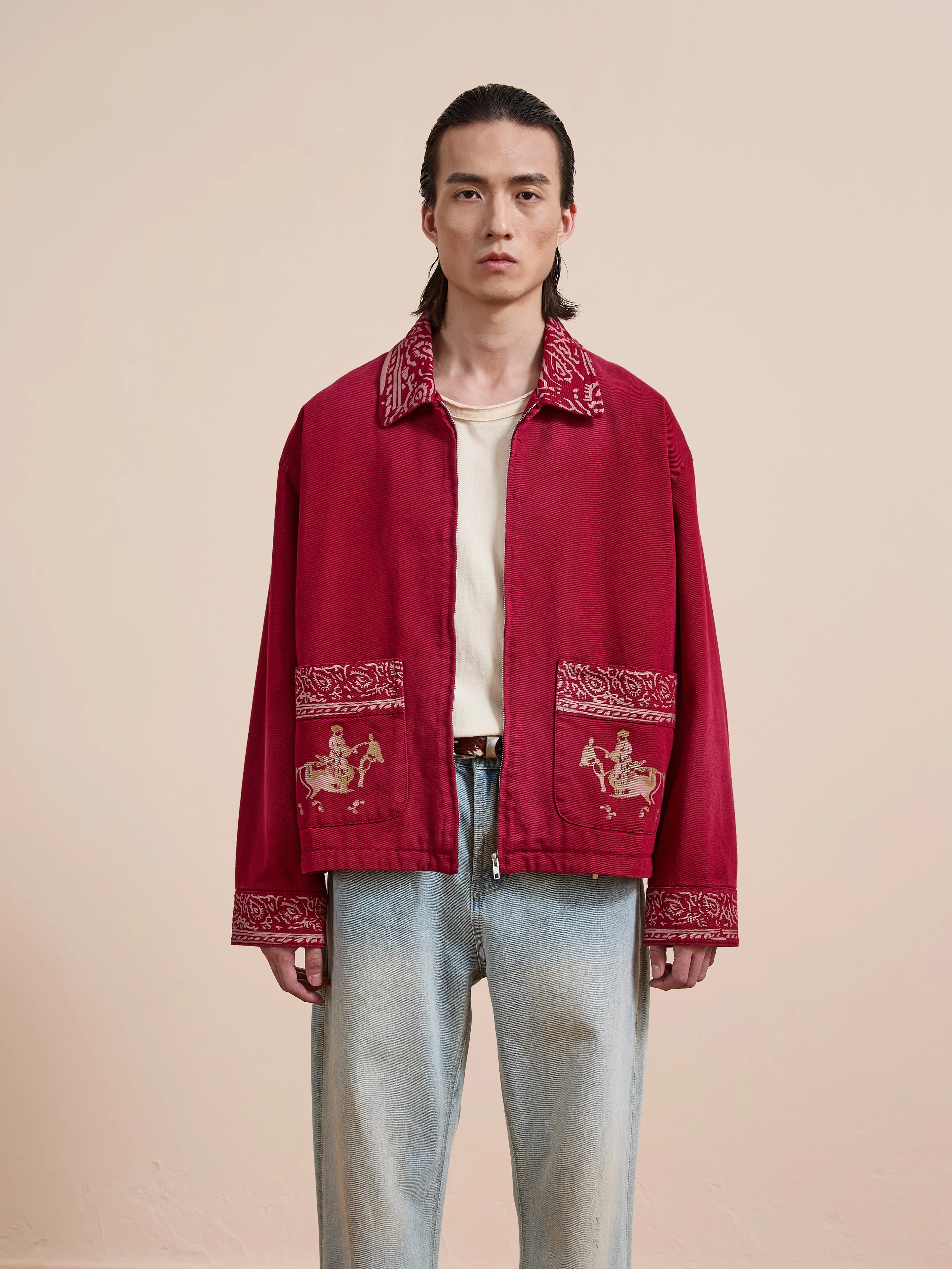Abhala Printed Work Jacket - Image 11