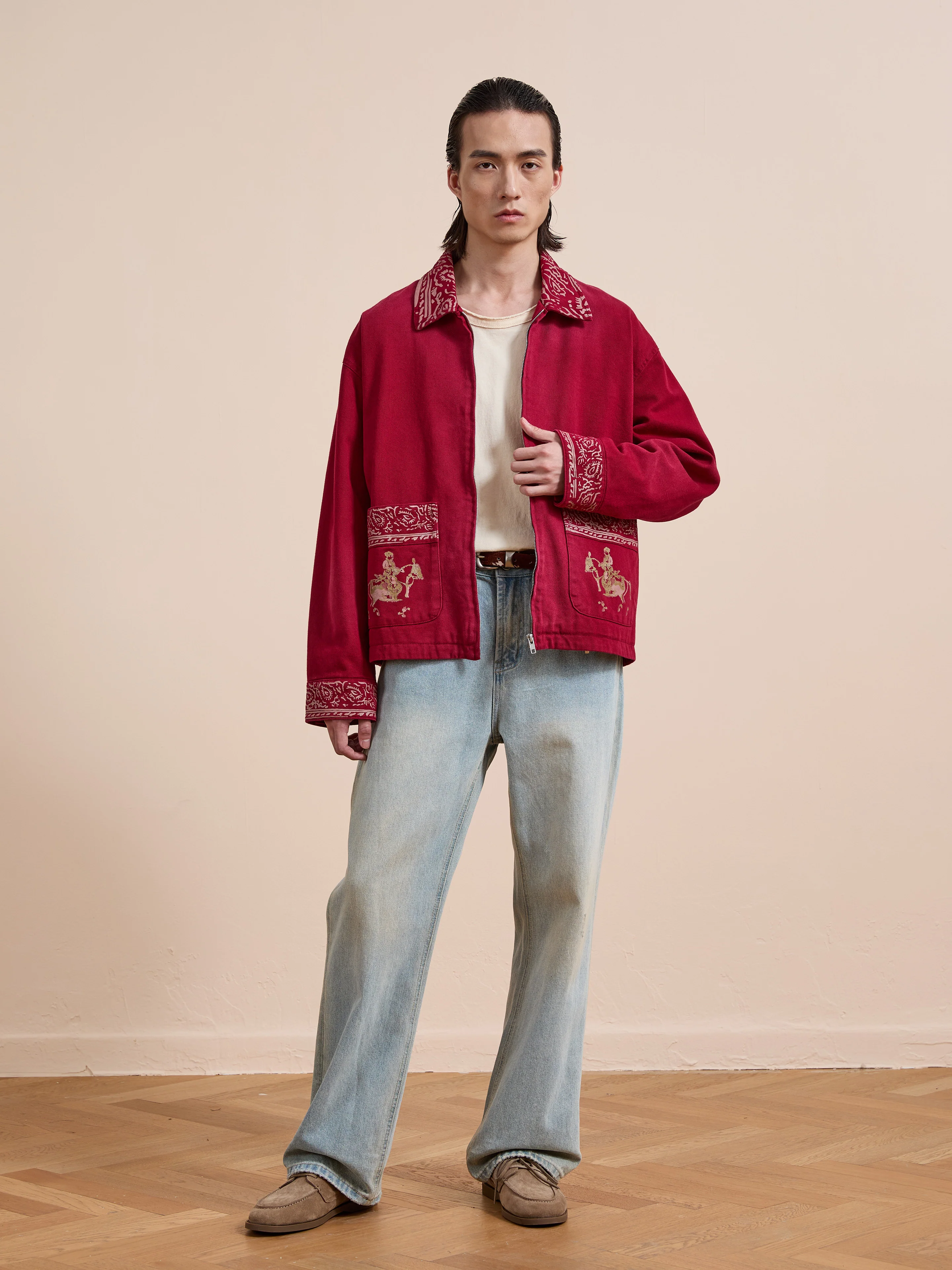 Abhala Printed Work Jacket - Image 13