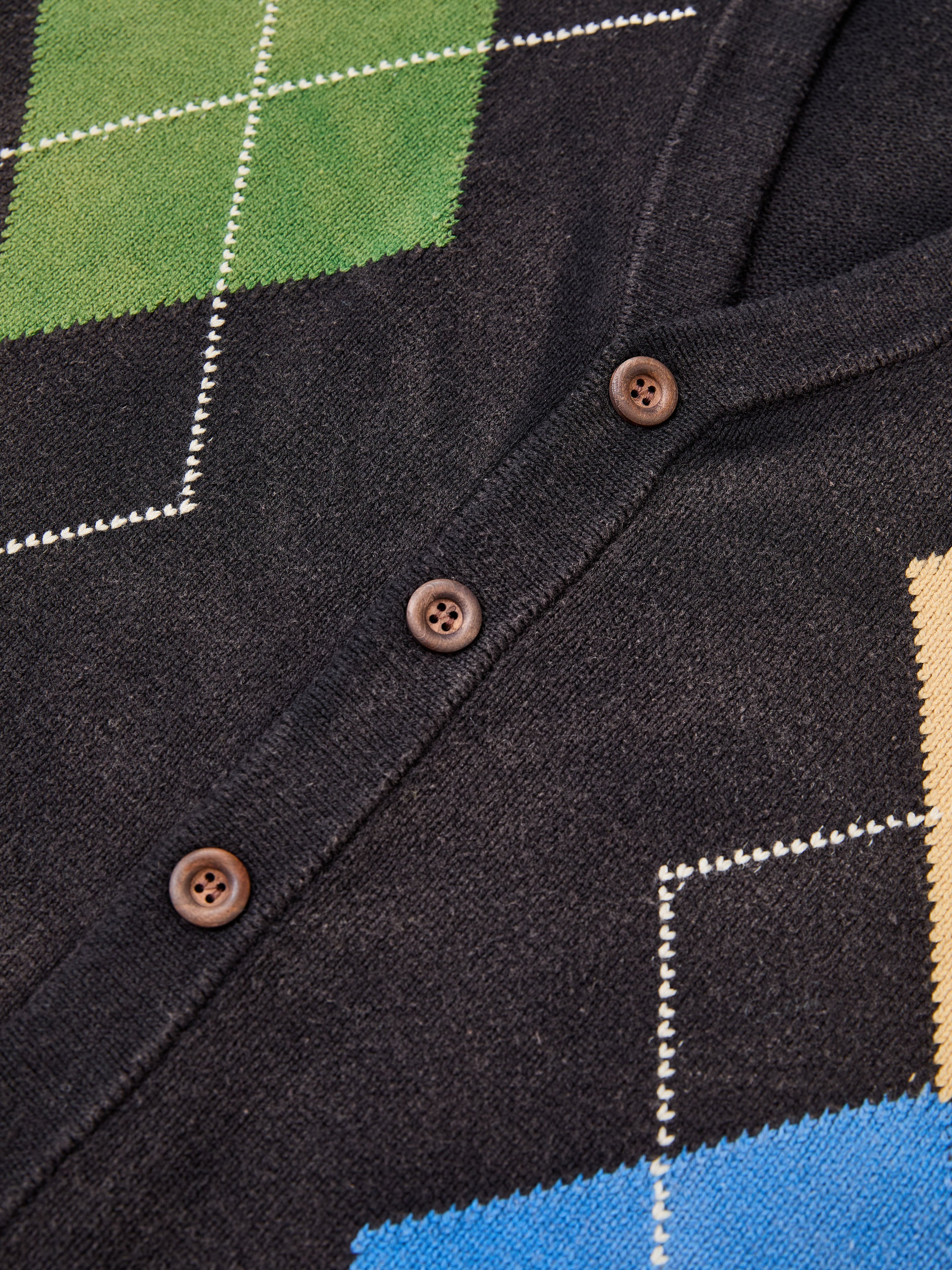 Argyle Knit Cardigan - Image 5