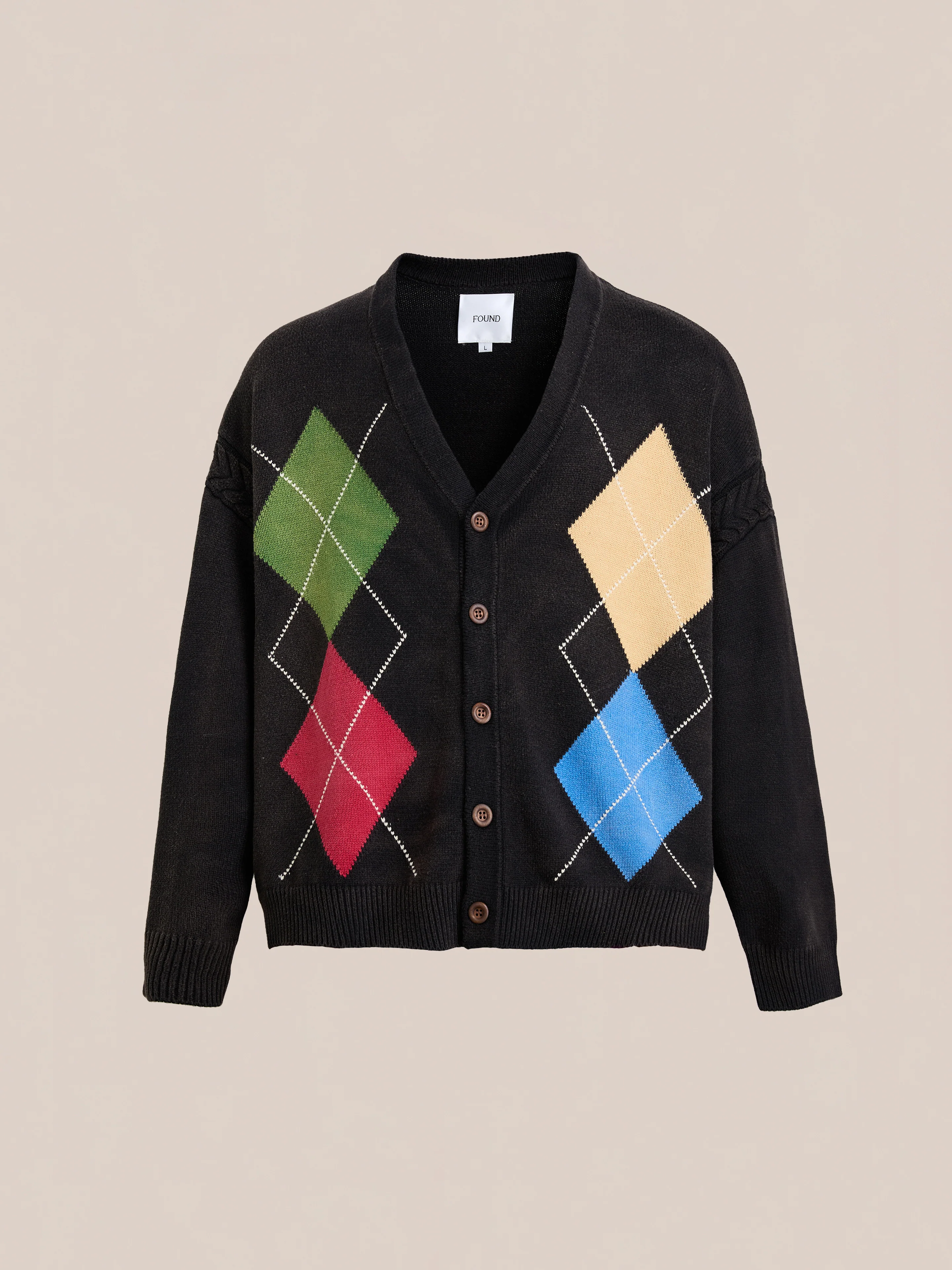 Argyle Knit Cardigan - Image 6
