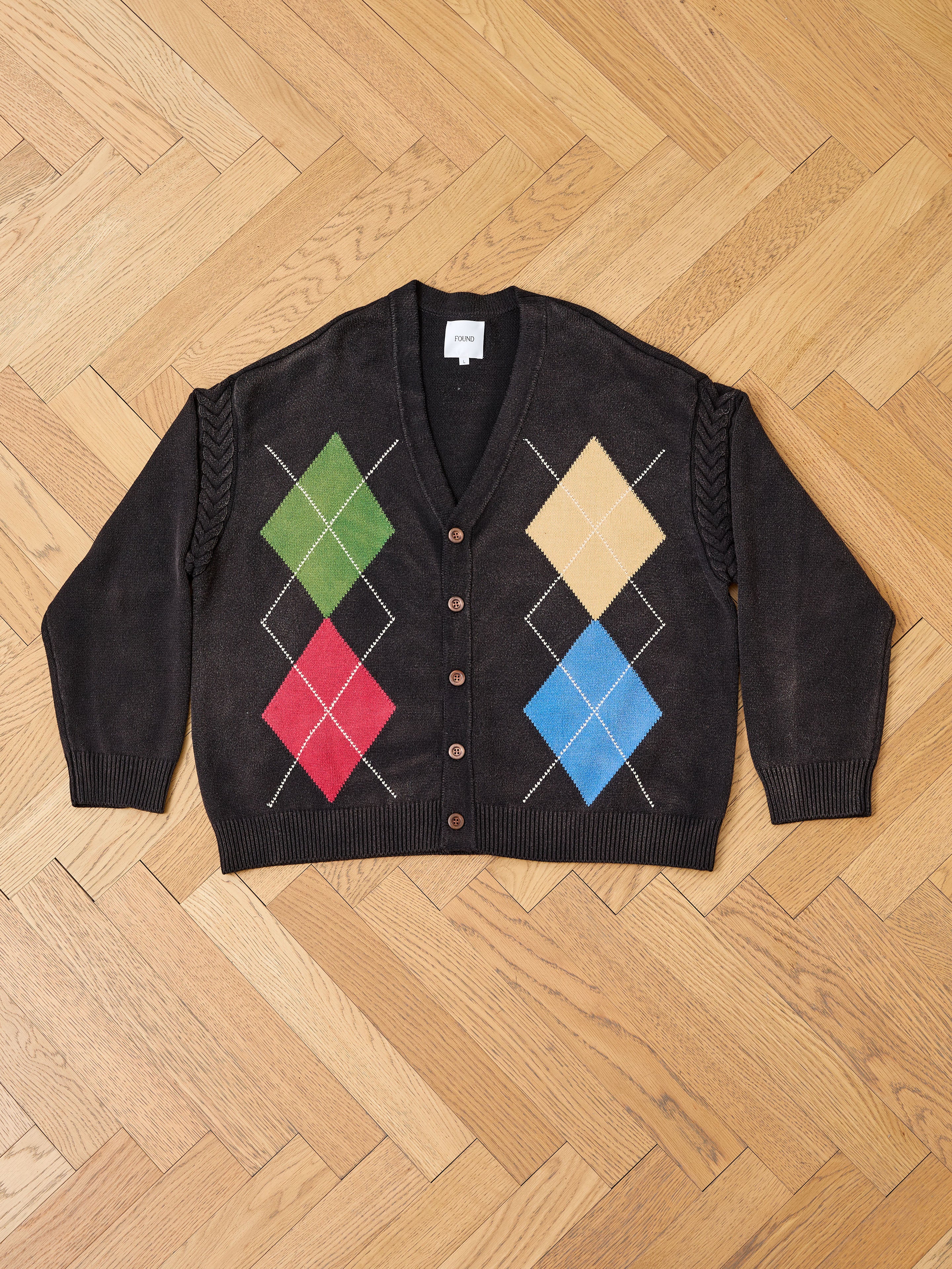 Argyle Knit Cardigan - Image 8