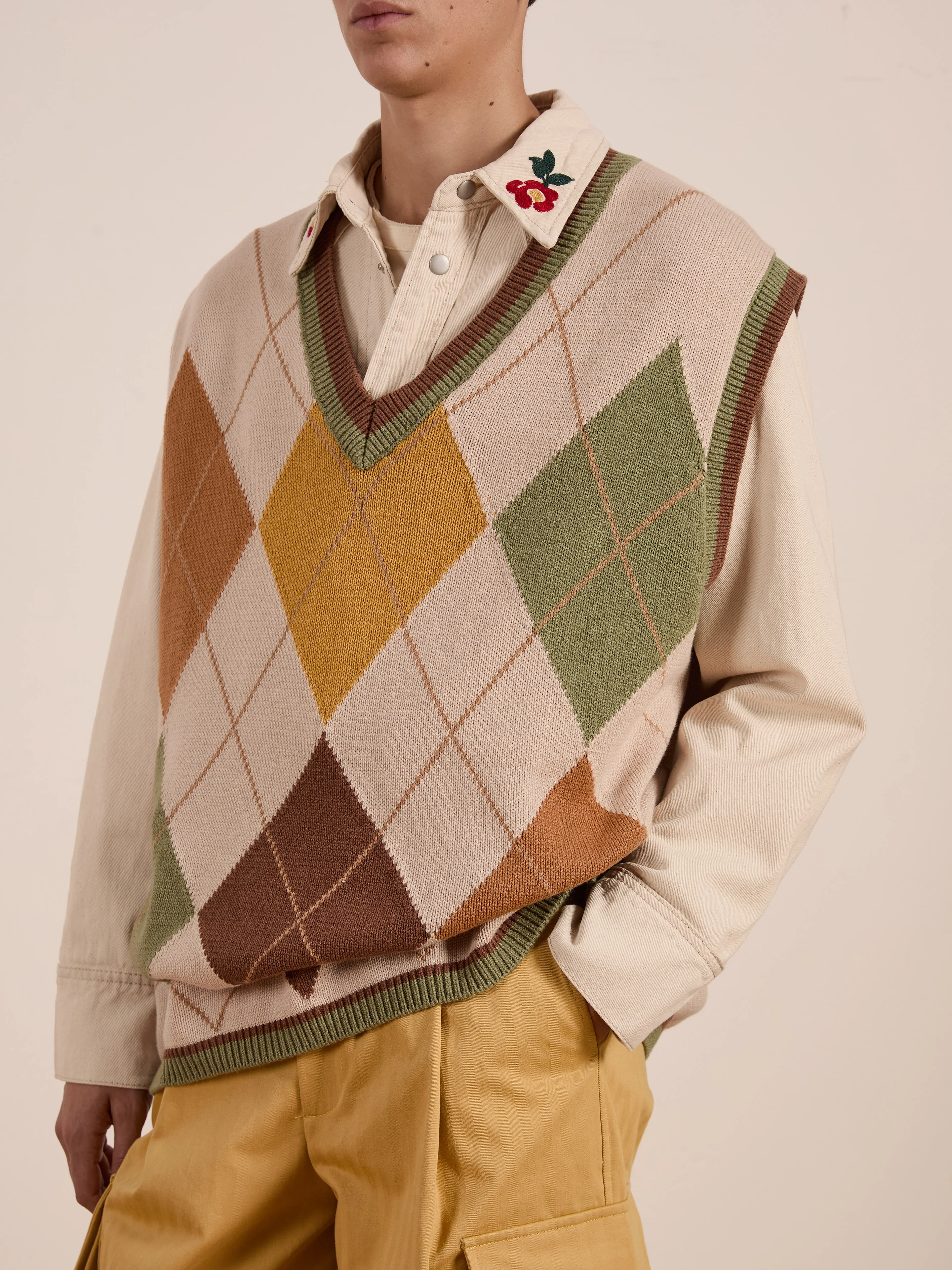 Argyle Knit Vest - Image 3