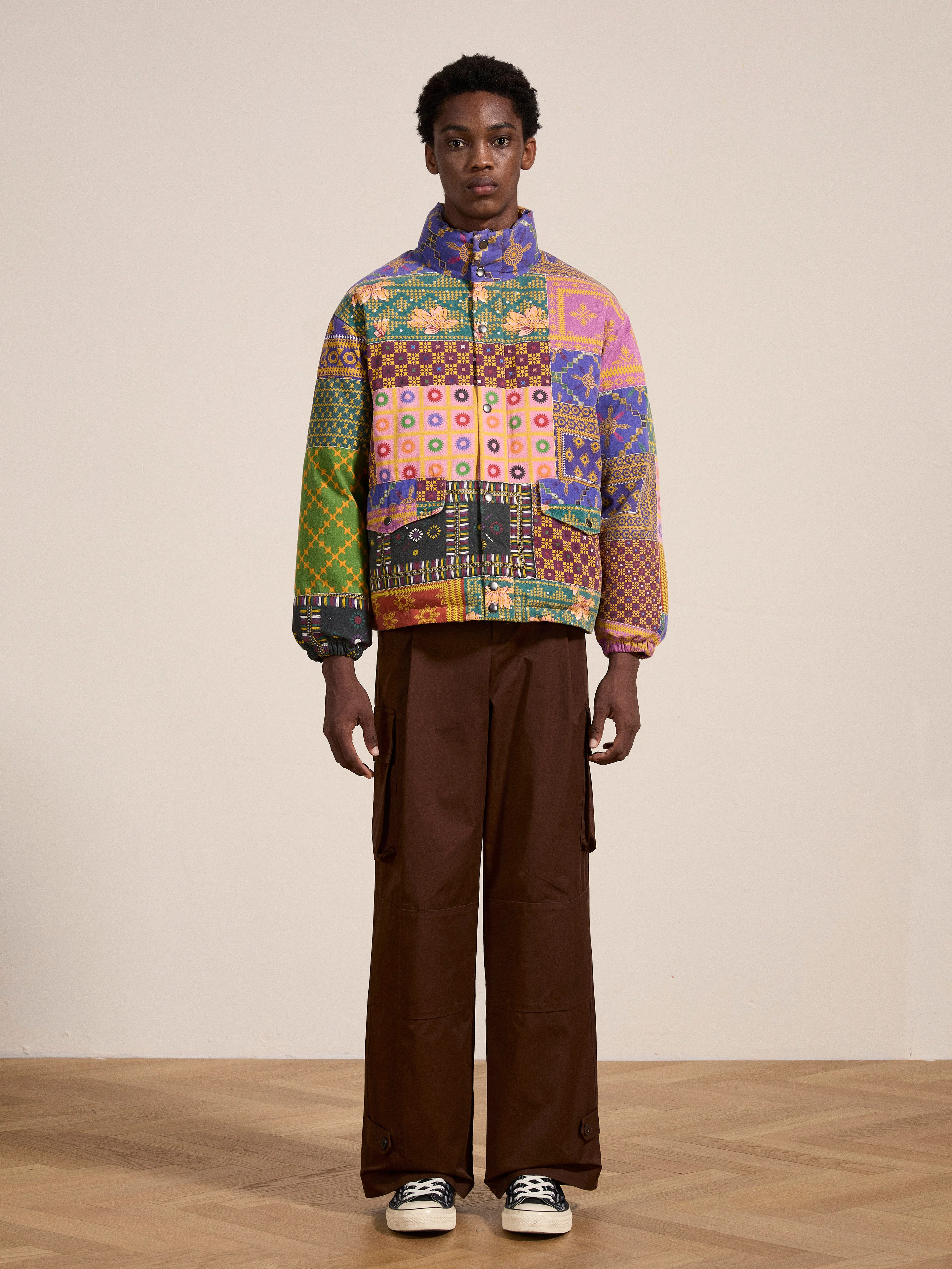 Ayubia Printed Tapestry Puffer Jacket - Image 3