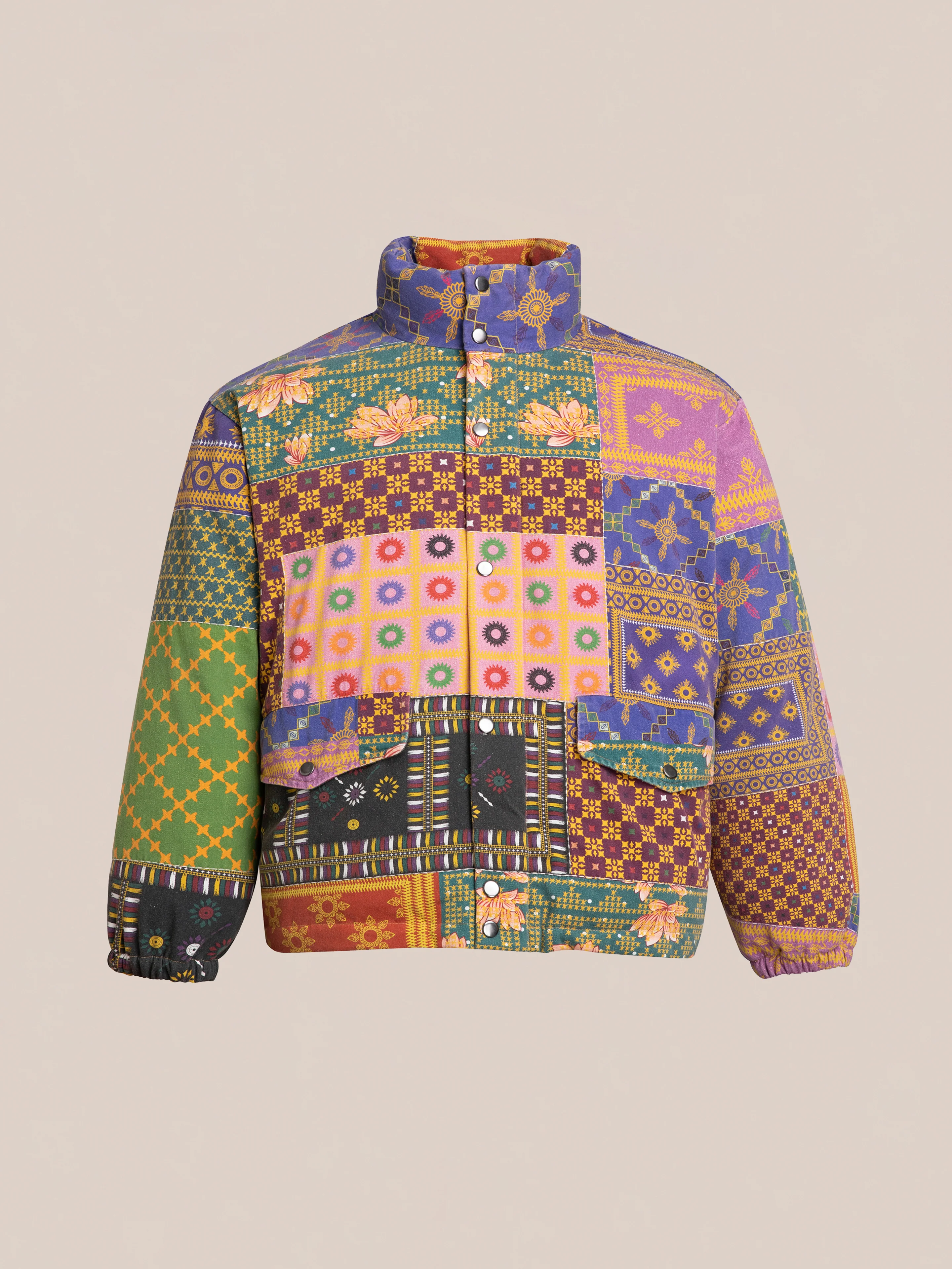 Ayubia Printed Tapestry Puffer Jacket - Image 4