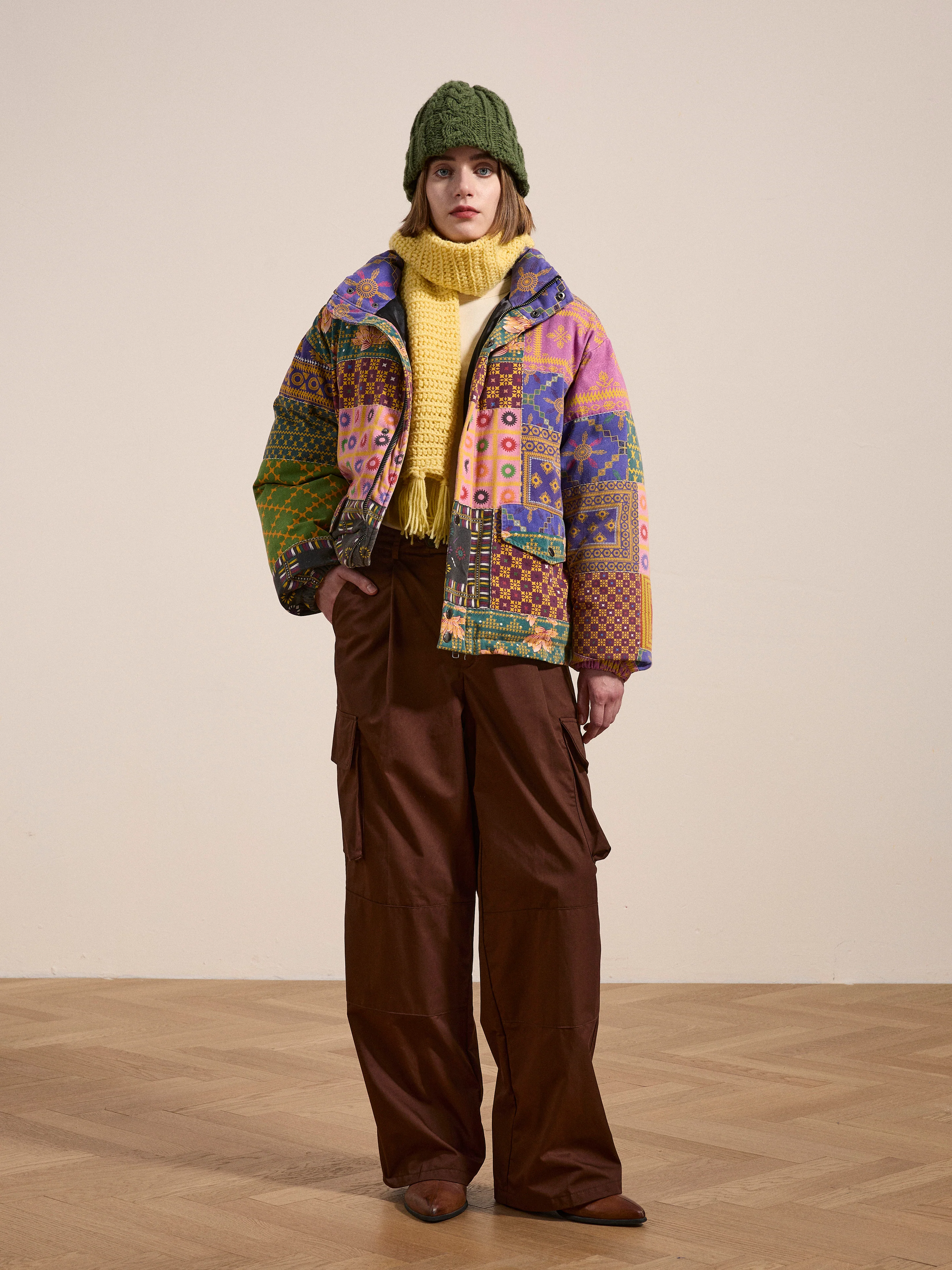 Ayubia Printed Tapestry Puffer Jacket - Image 7