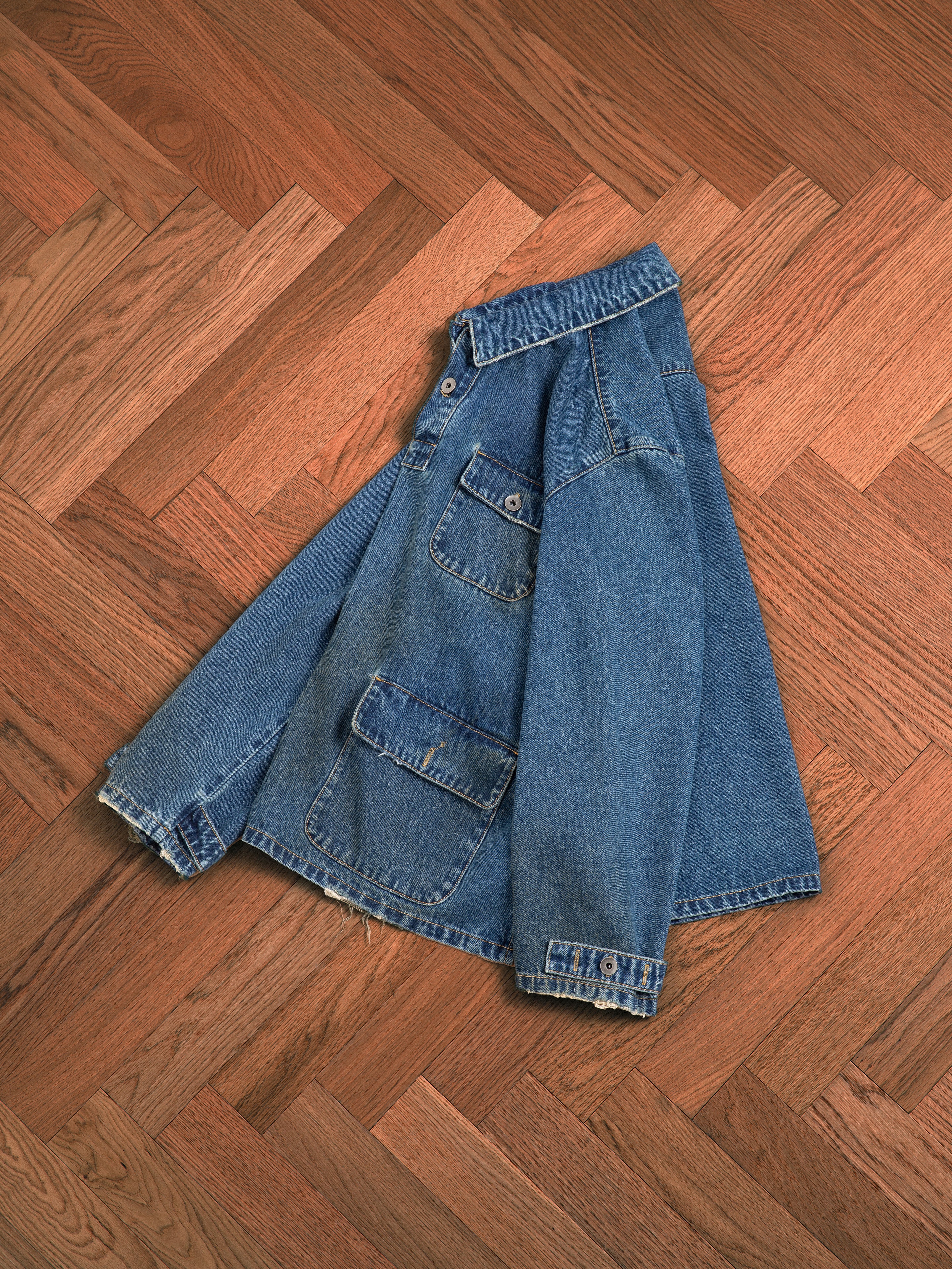 Azin Denim Pullover Work Shirt - Image 7