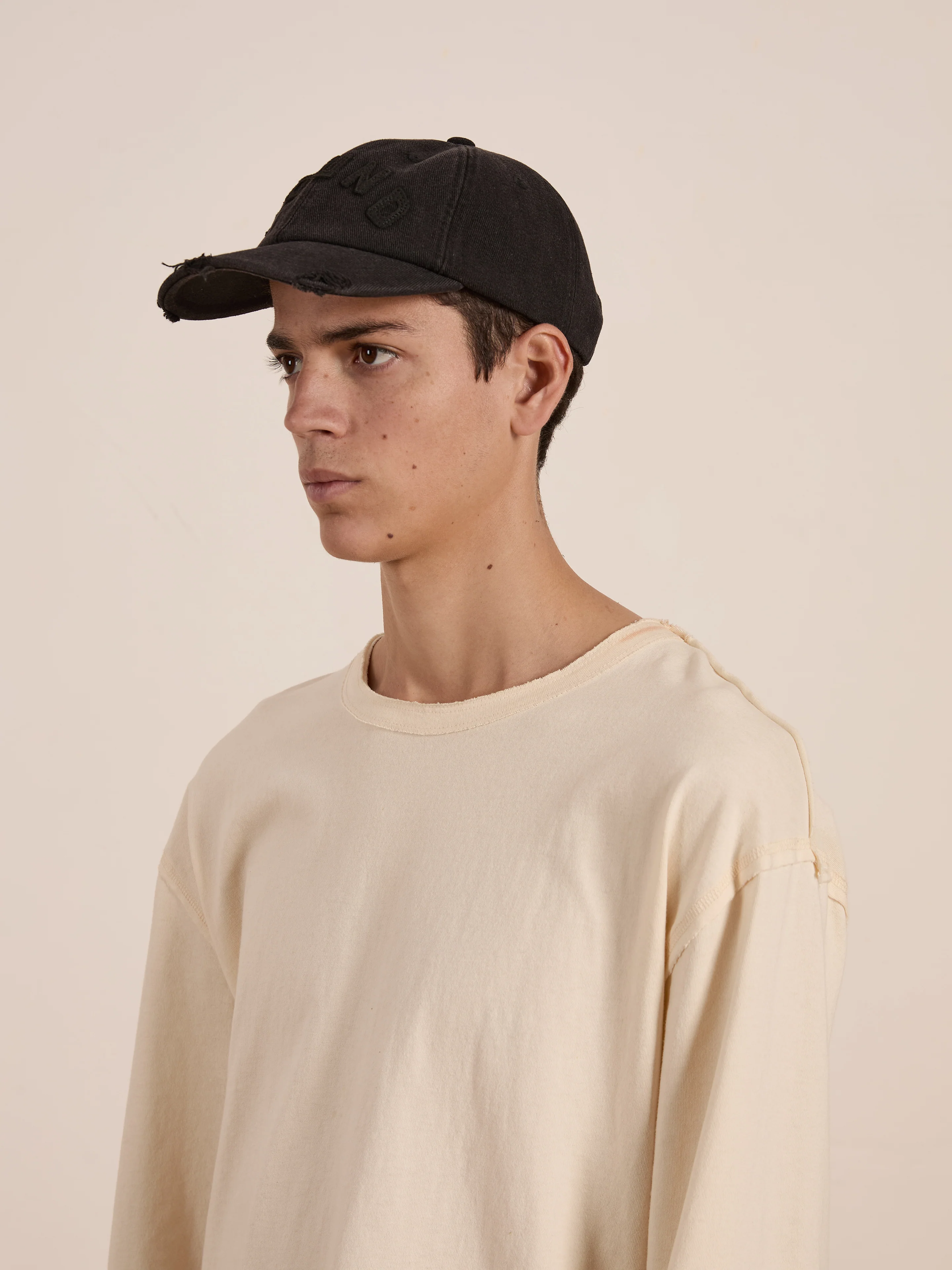 Black Felt Patch Cap - Image 2