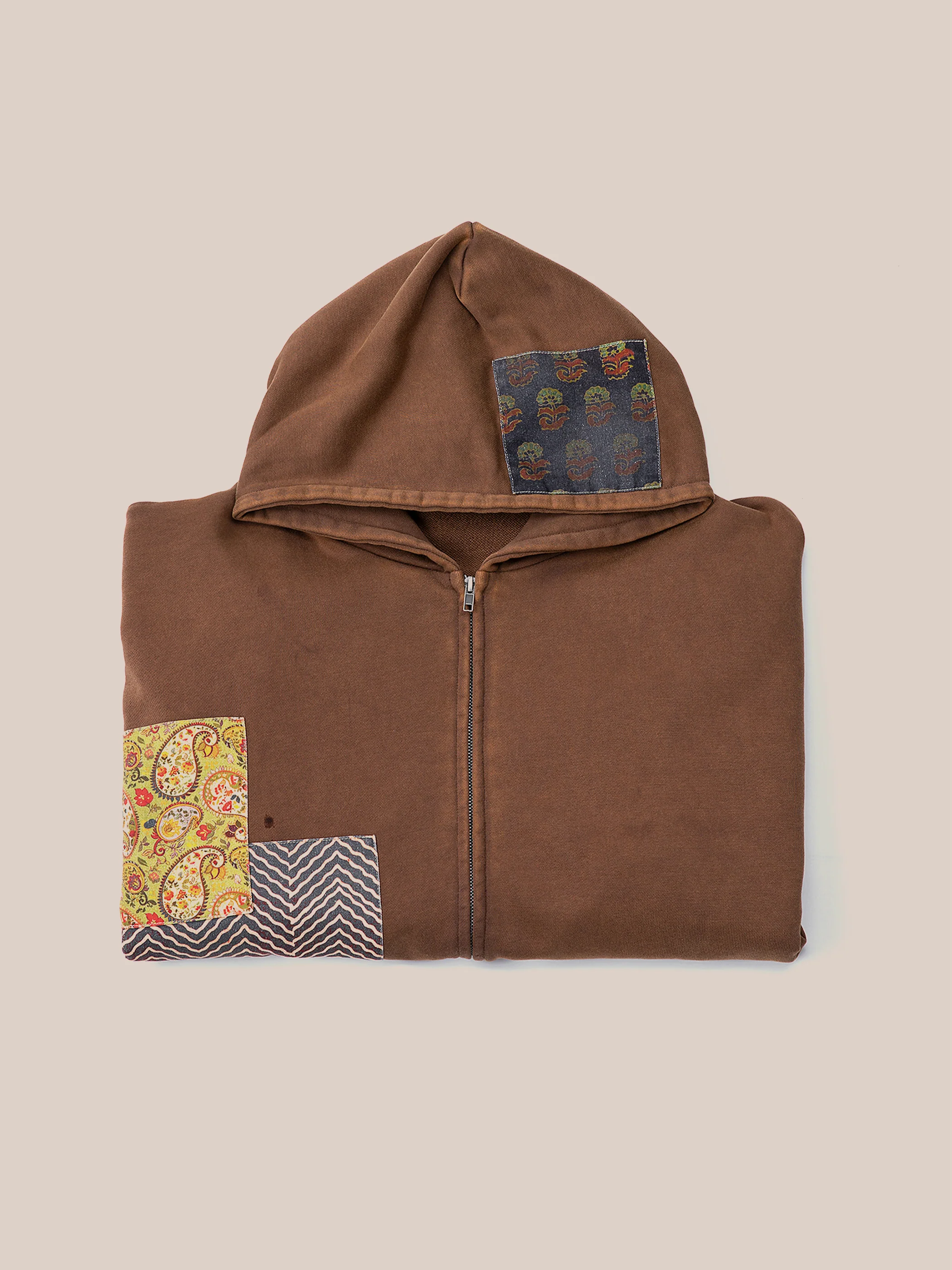 Tapestry Patchwork Zip Up Hoodie - Image 12