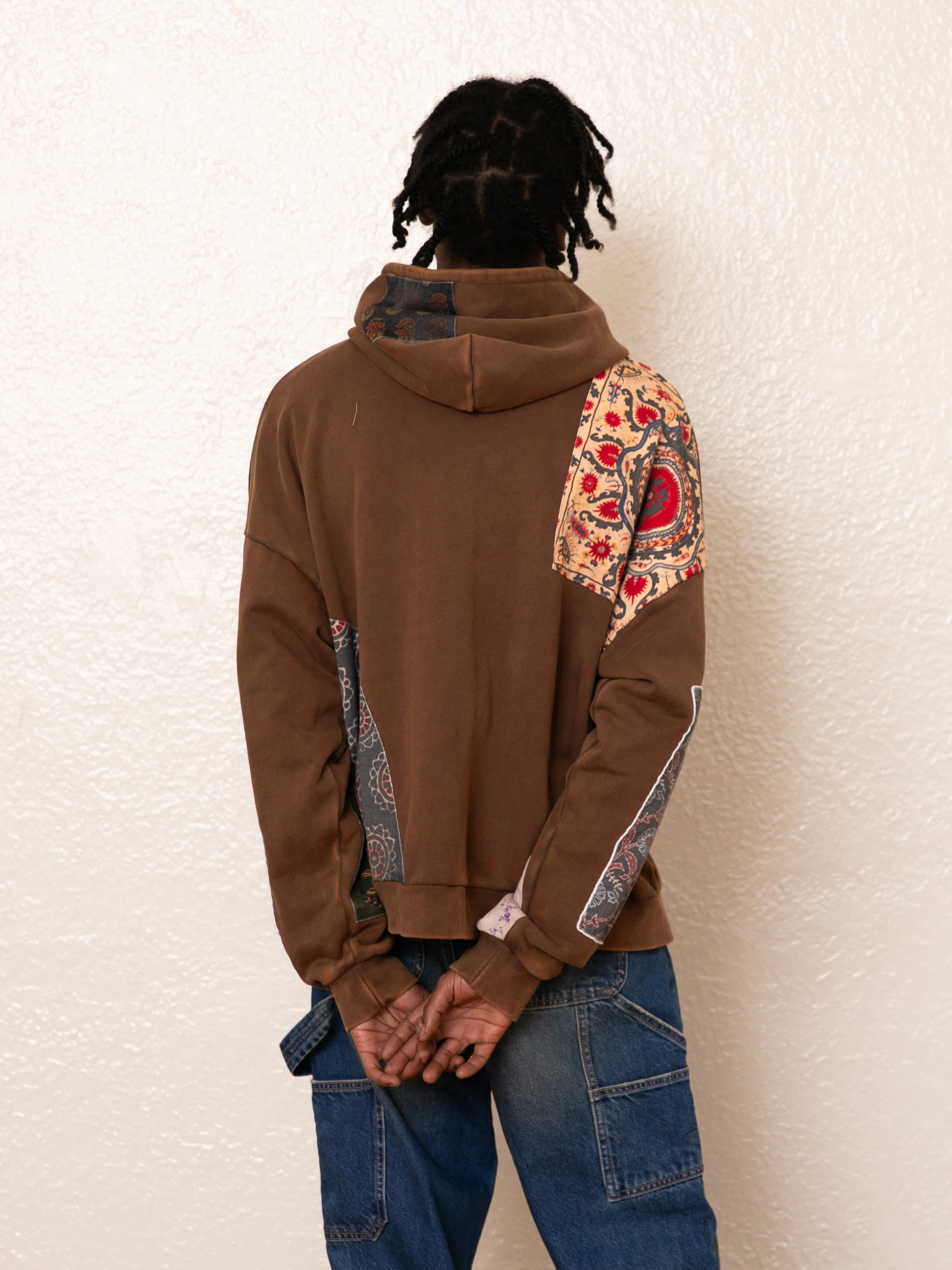 Tapestry Patchwork Zip Up Hoodie - Image 2