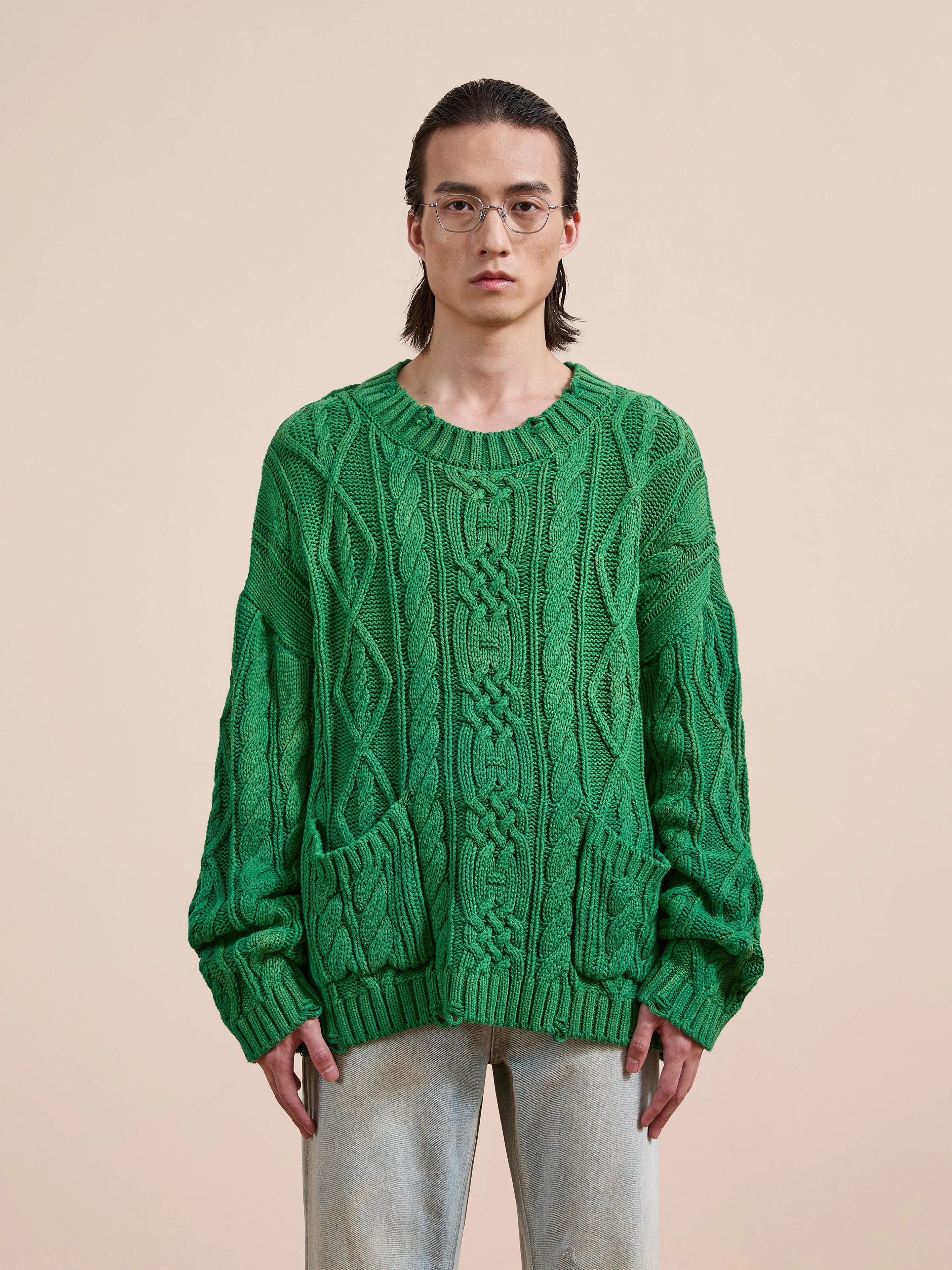 Cable Knit Pullover Sweater