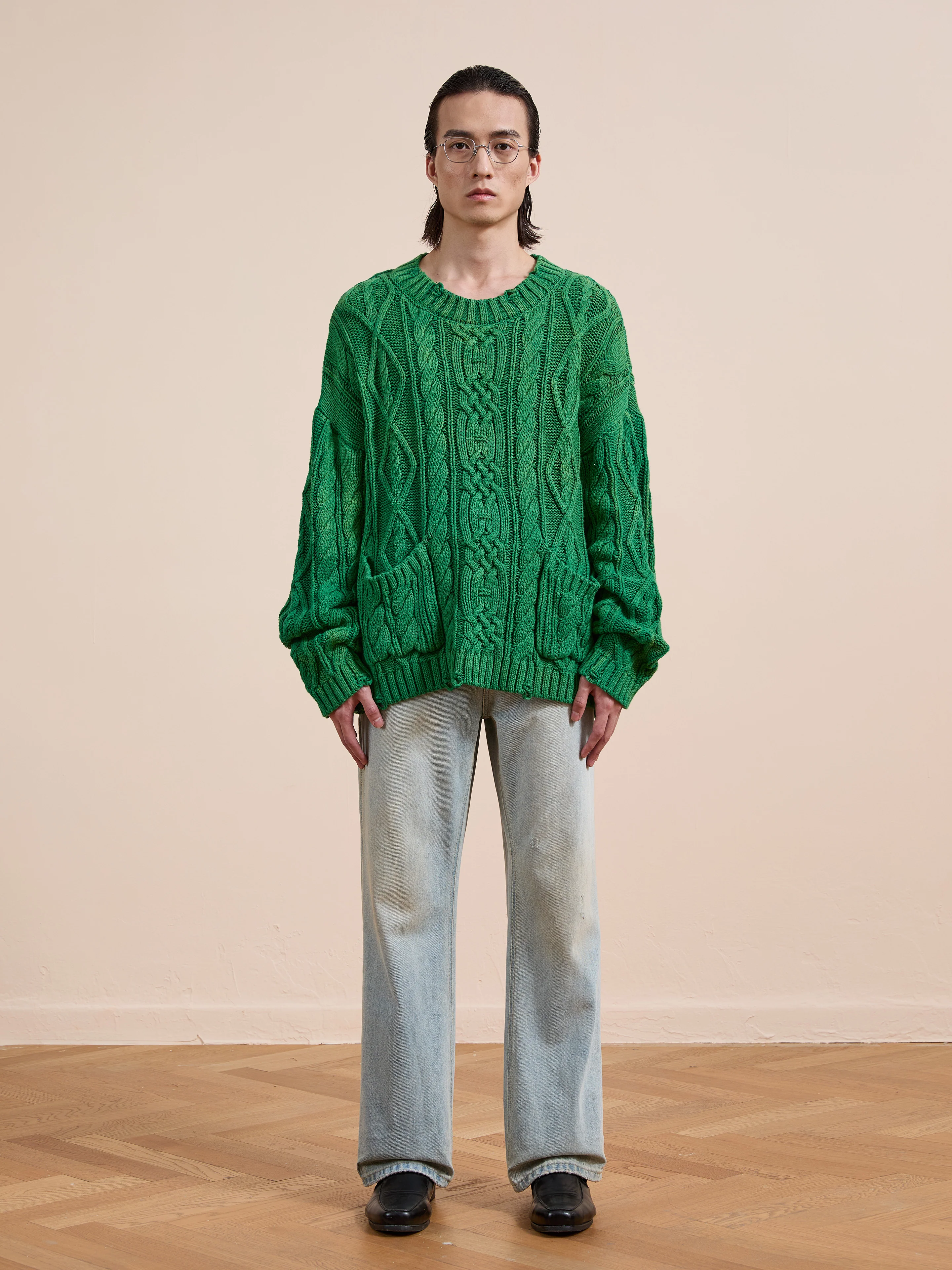 Cable Knit Pullover Sweater - Image 10