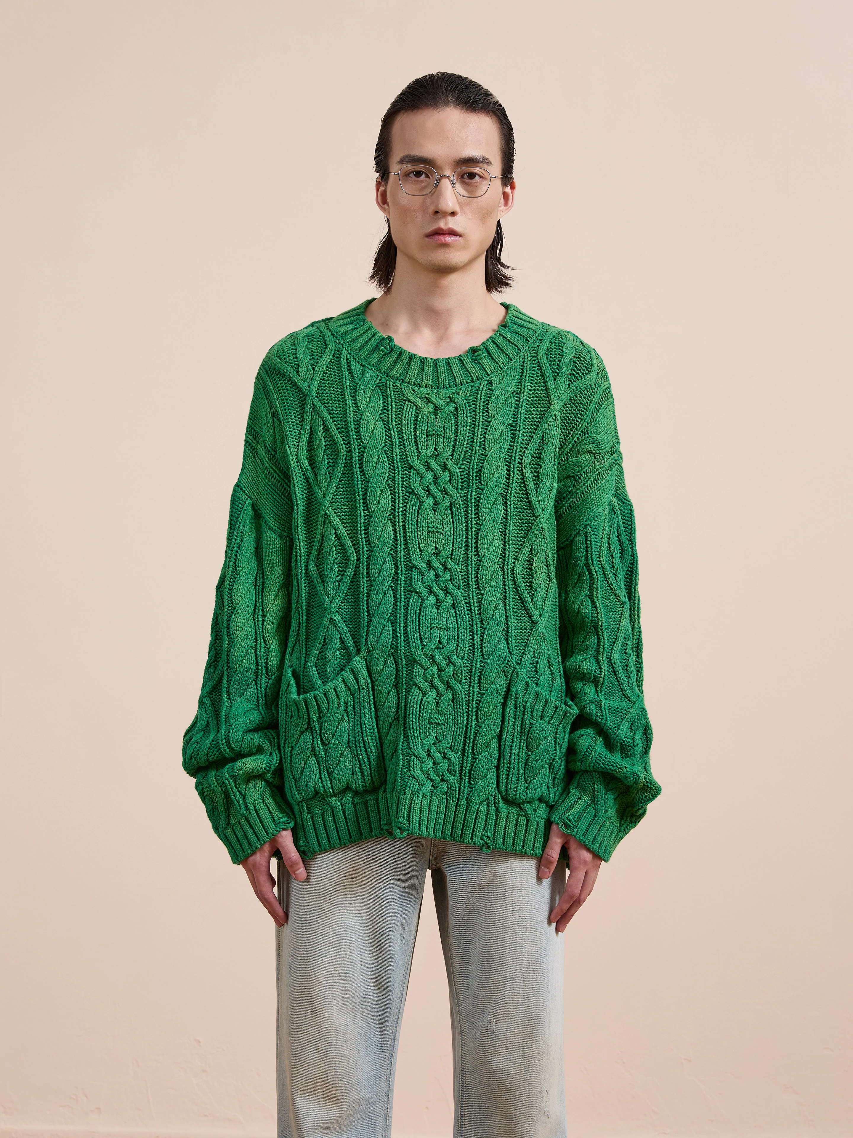 Cable Knit Pullover Sweater - Image 11