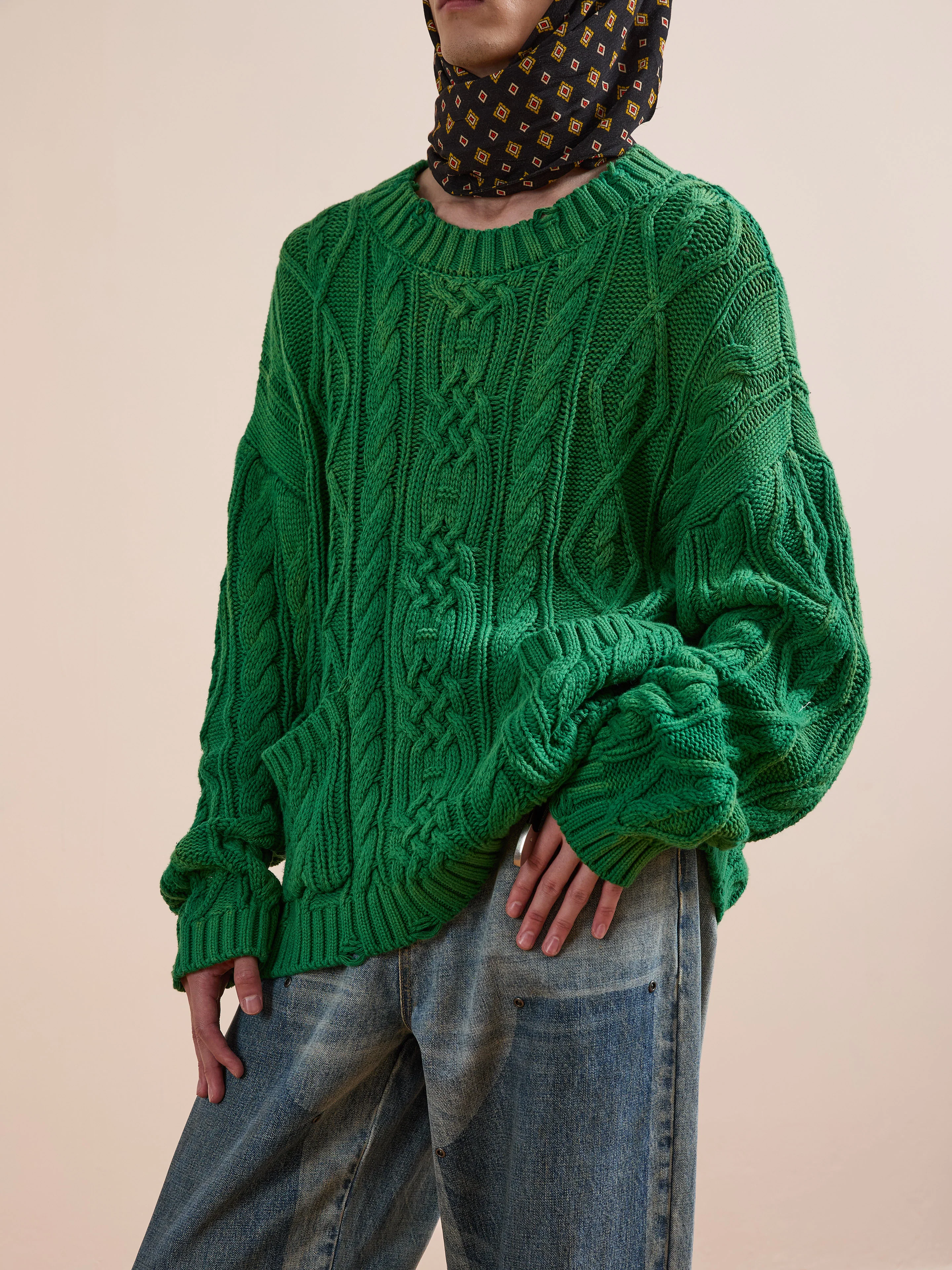 Cable Knit Pullover Sweater - Image 12