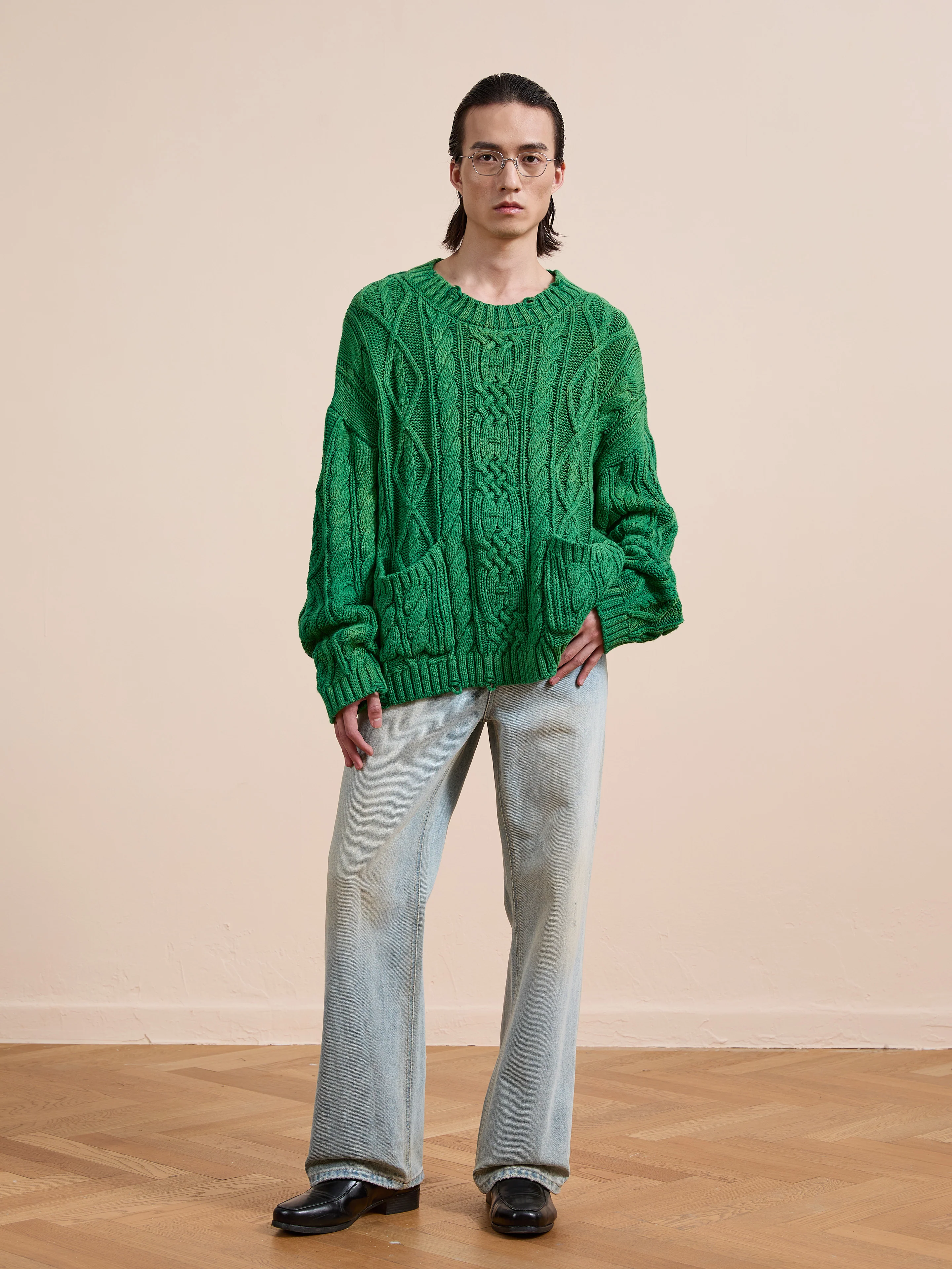 Cable Knit Pullover Sweater - Image 13