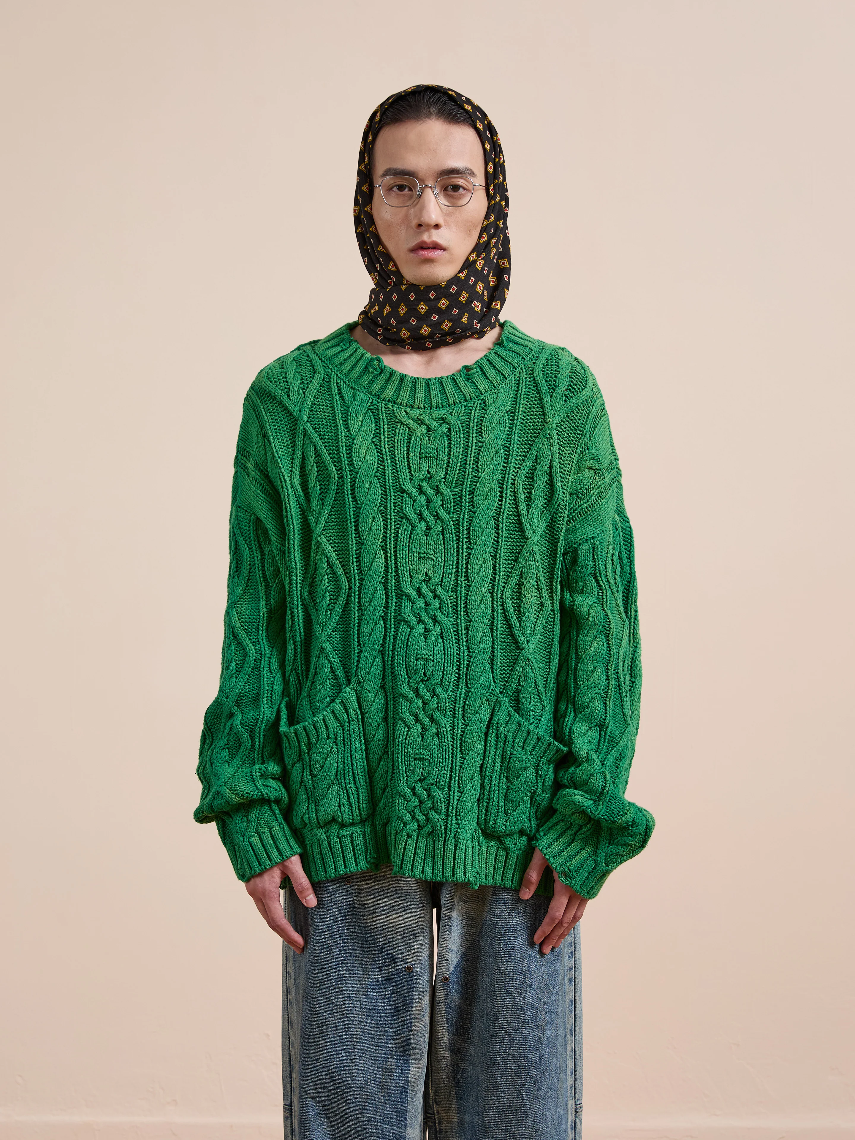Cable Knit Pullover Sweater - Image 15