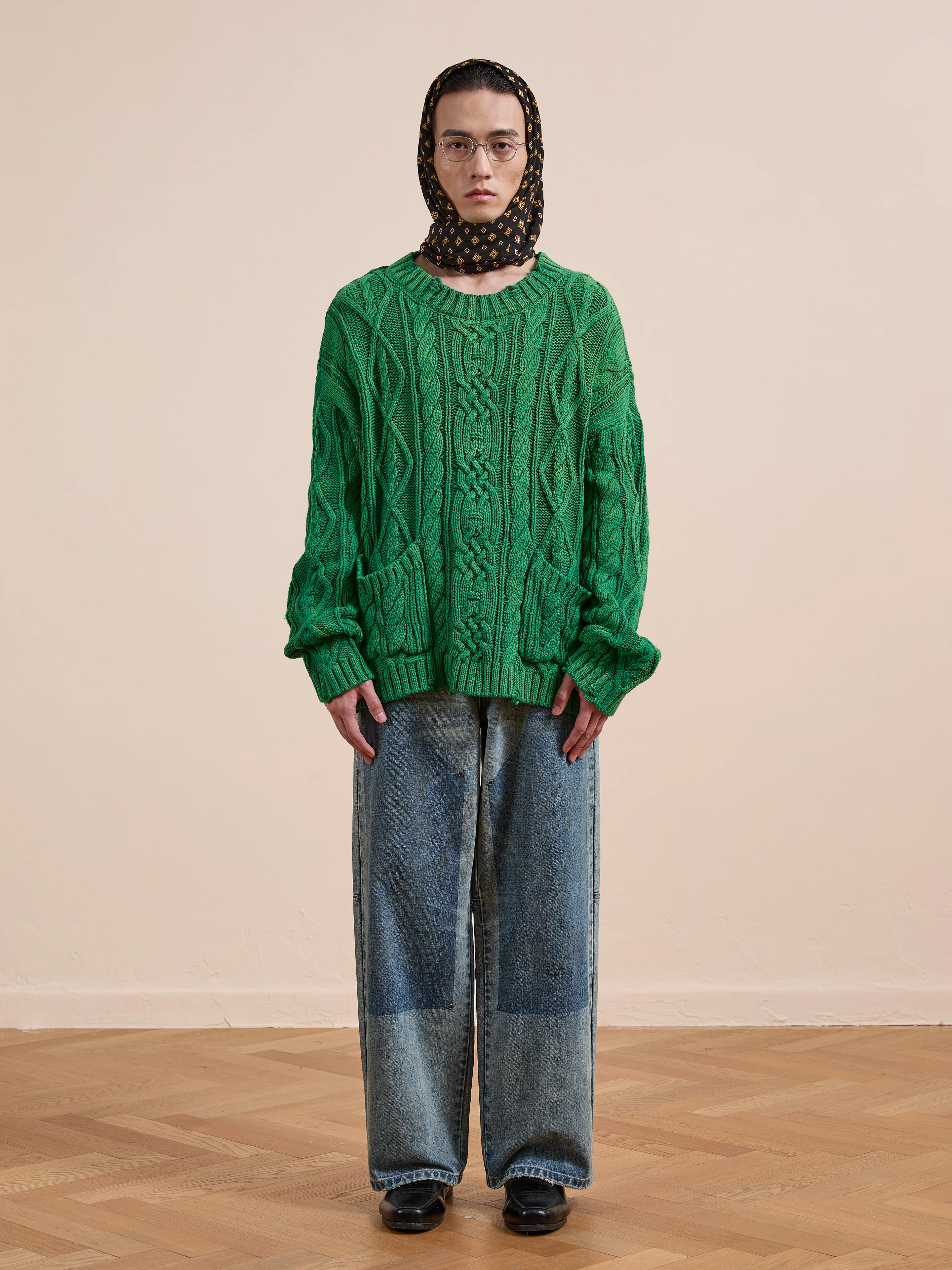 Cable Knit Pullover Sweater - Image 9