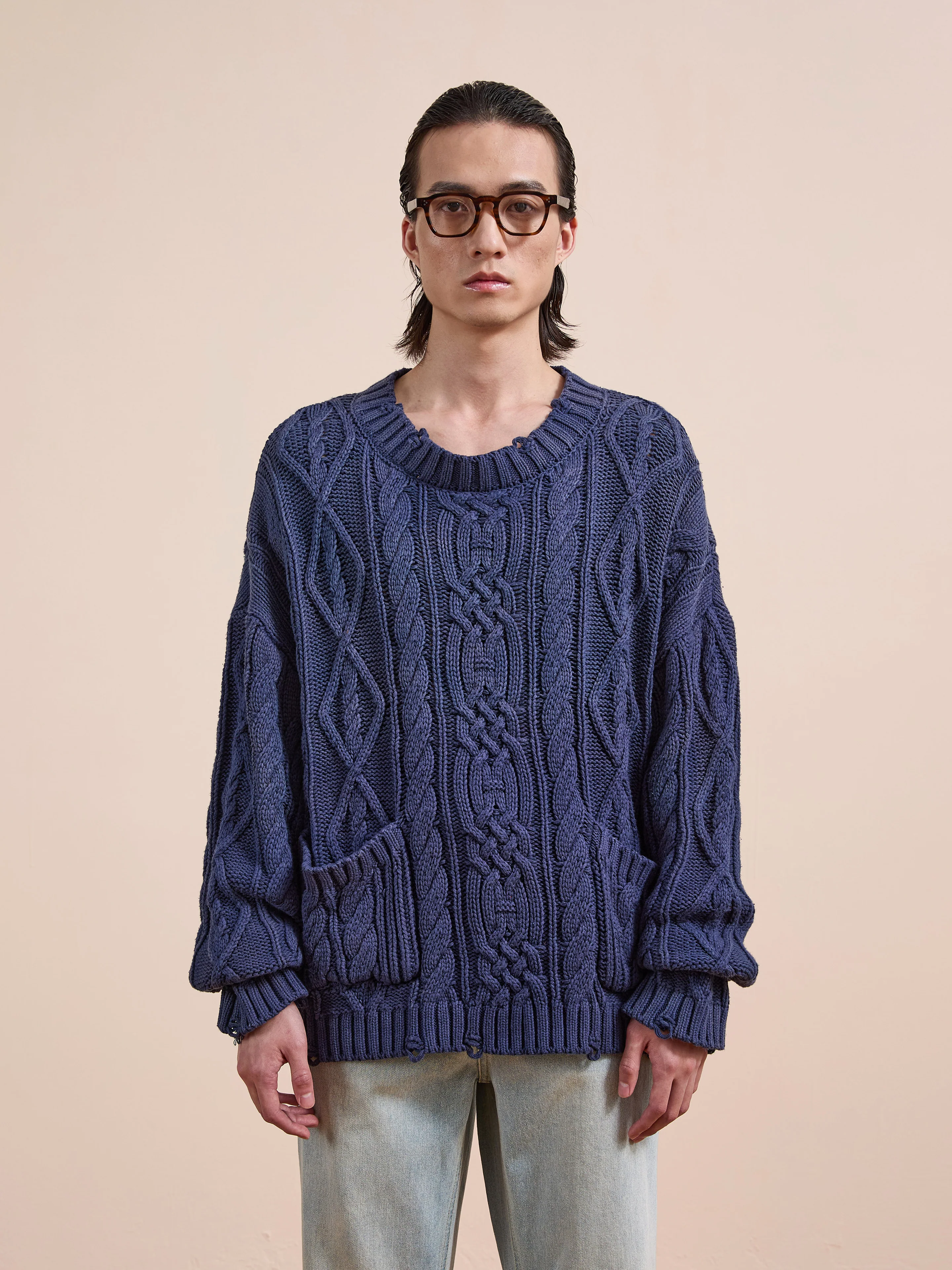 Cable Knit Pullover Sweater