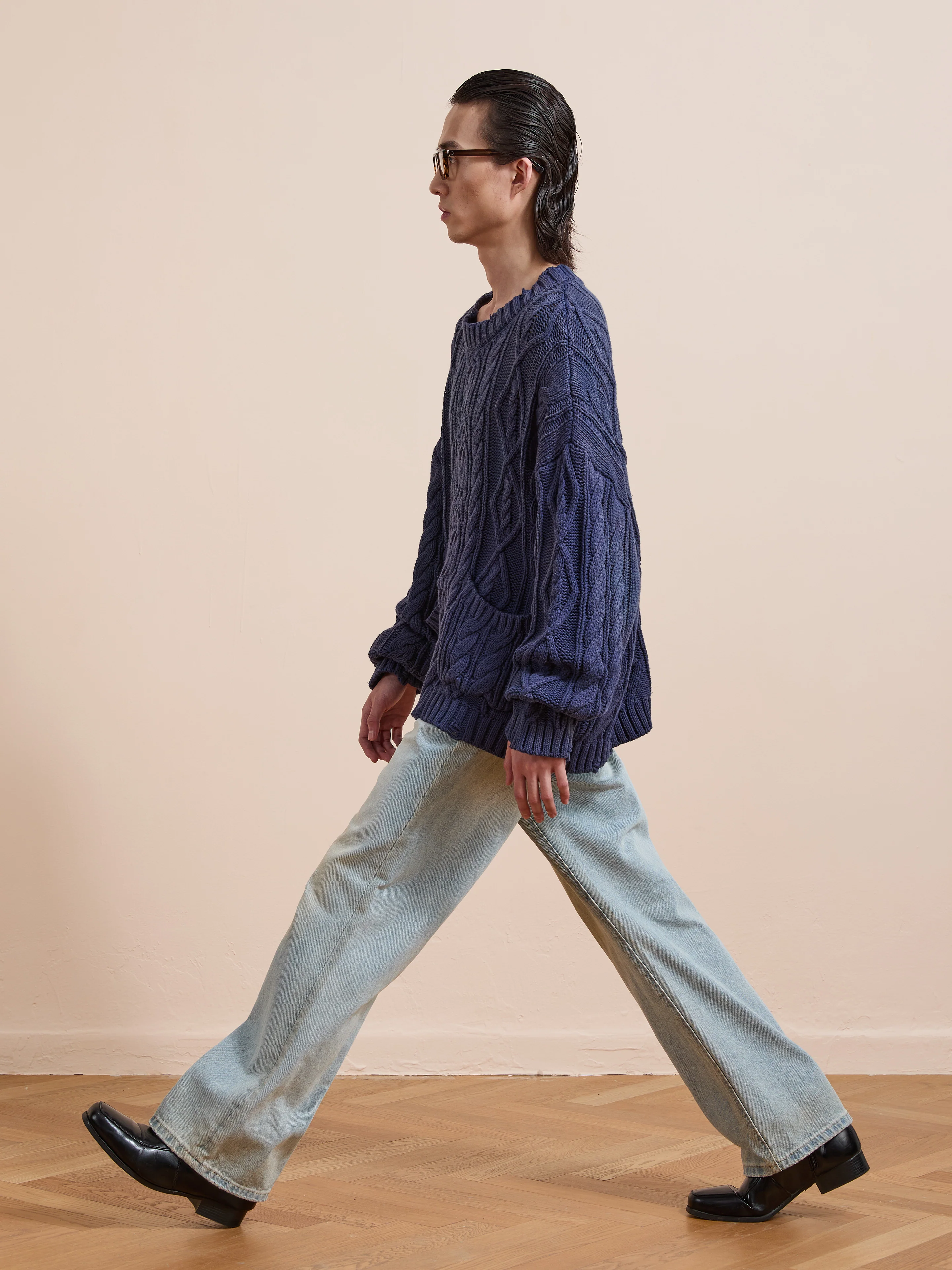 Cable Knit Pullover Sweater - Image 5
