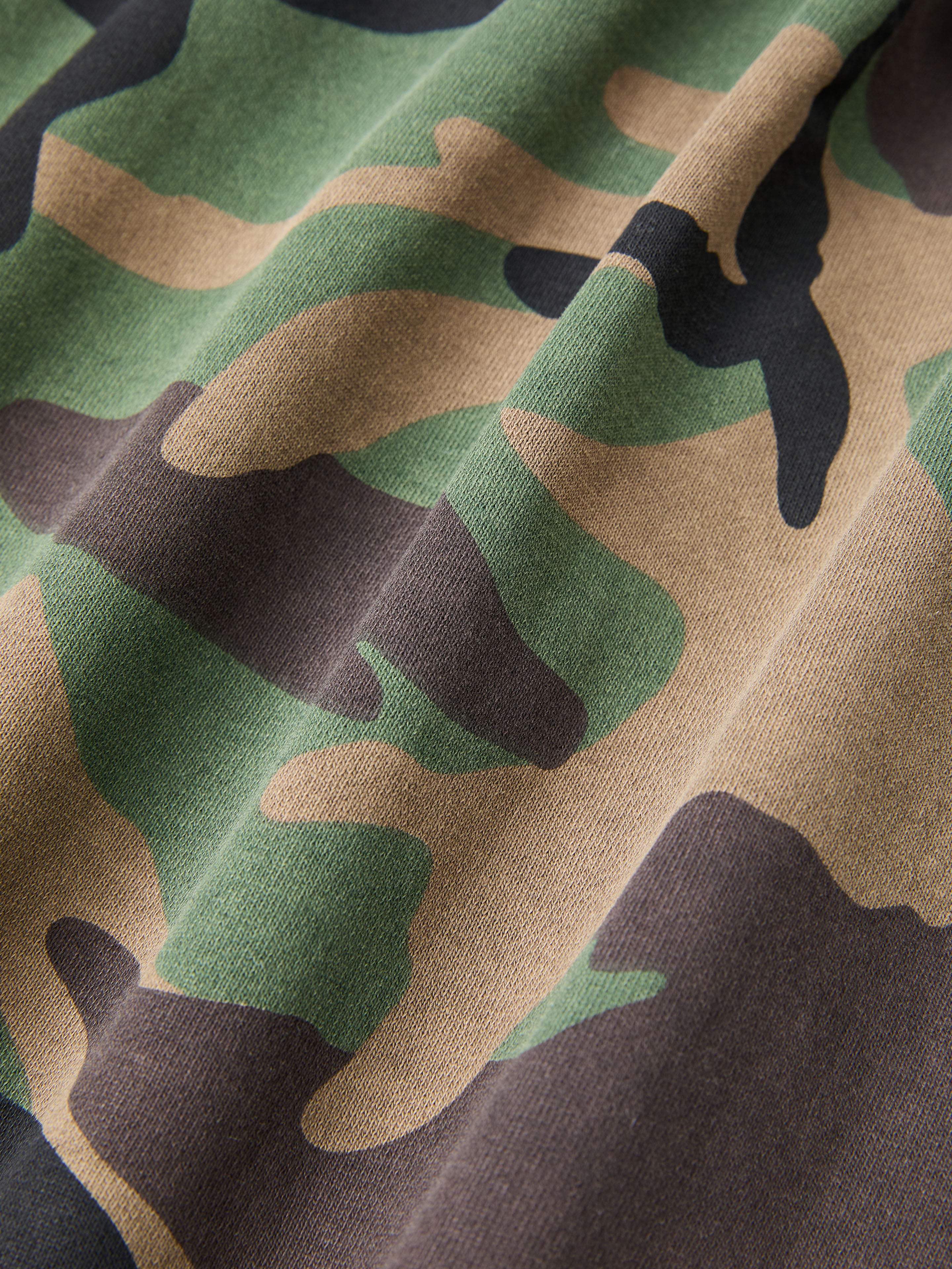 Washed Camouflage Zip Hoodie - Image 10