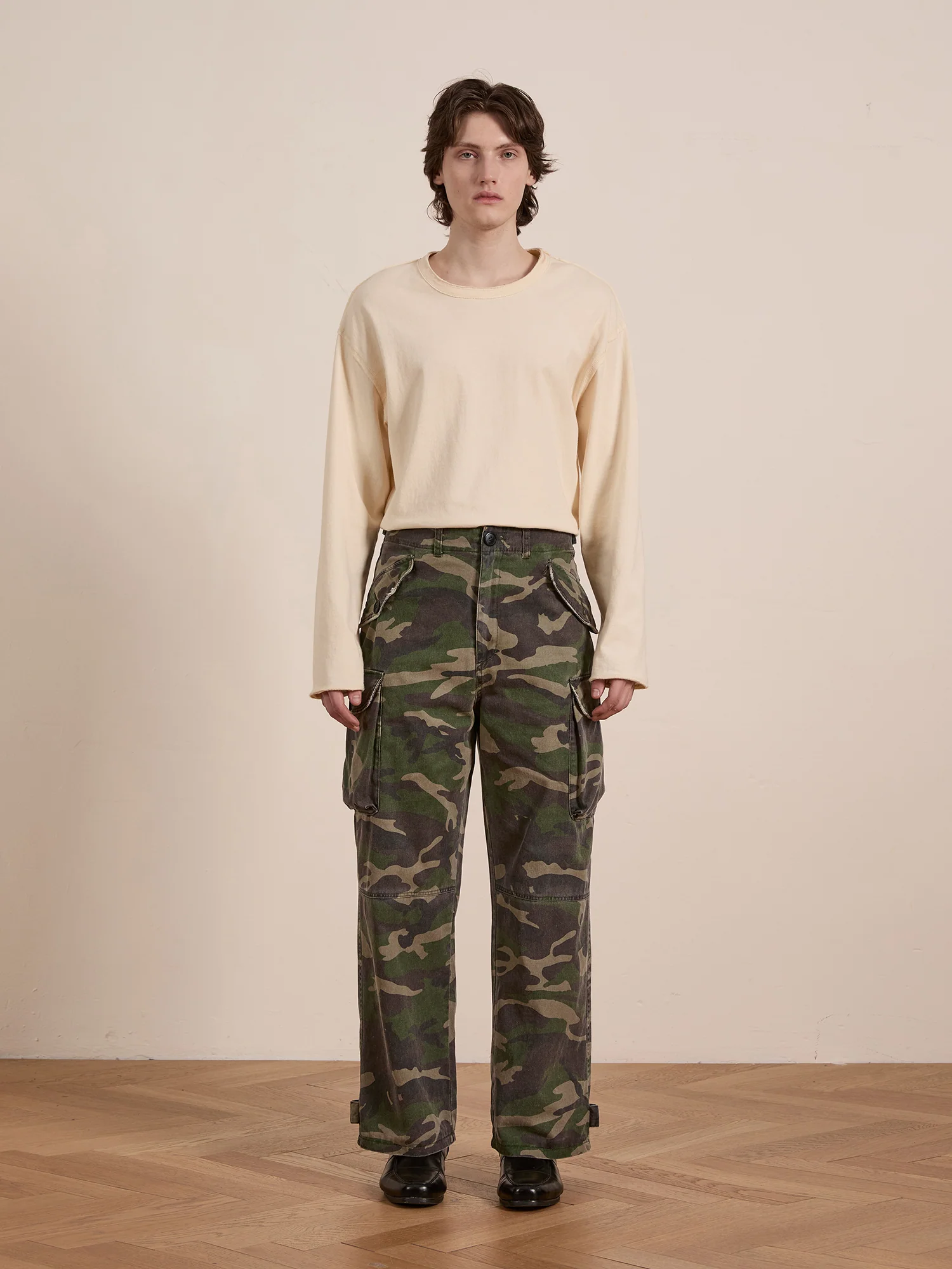 Camouflage Twill Utility Cargo Pants - Image 4