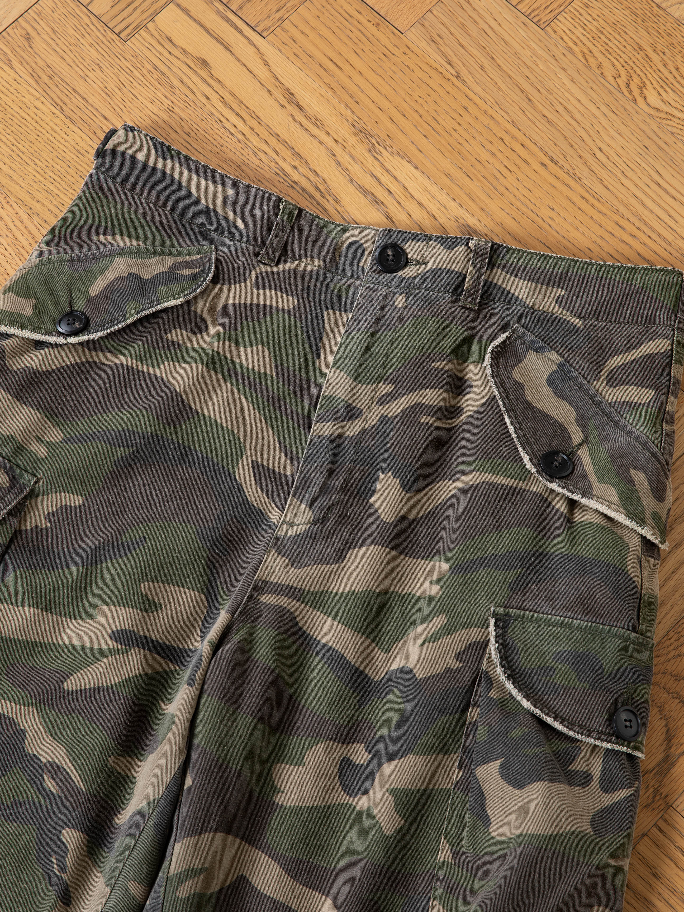 Camouflage Twill Utility Cargo Shorts - Image 11