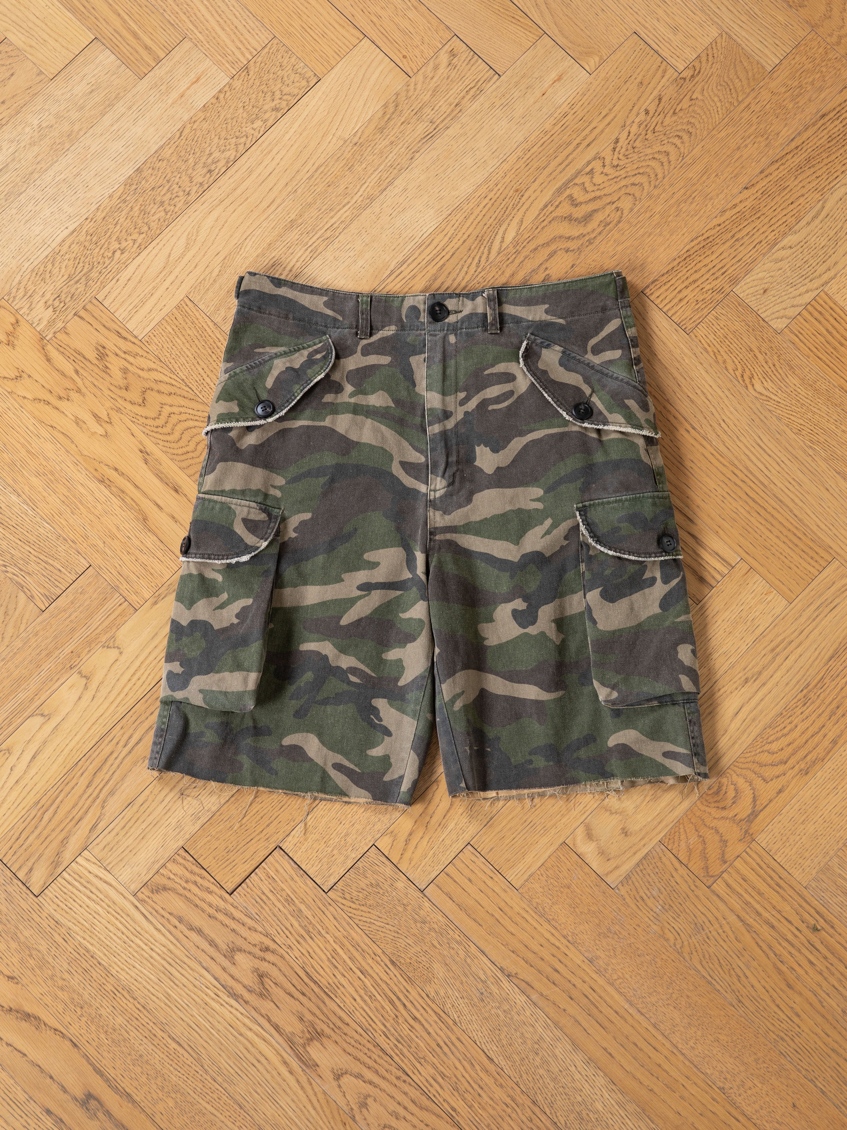 Camouflage Twill Utility Cargo Shorts - Image 12
