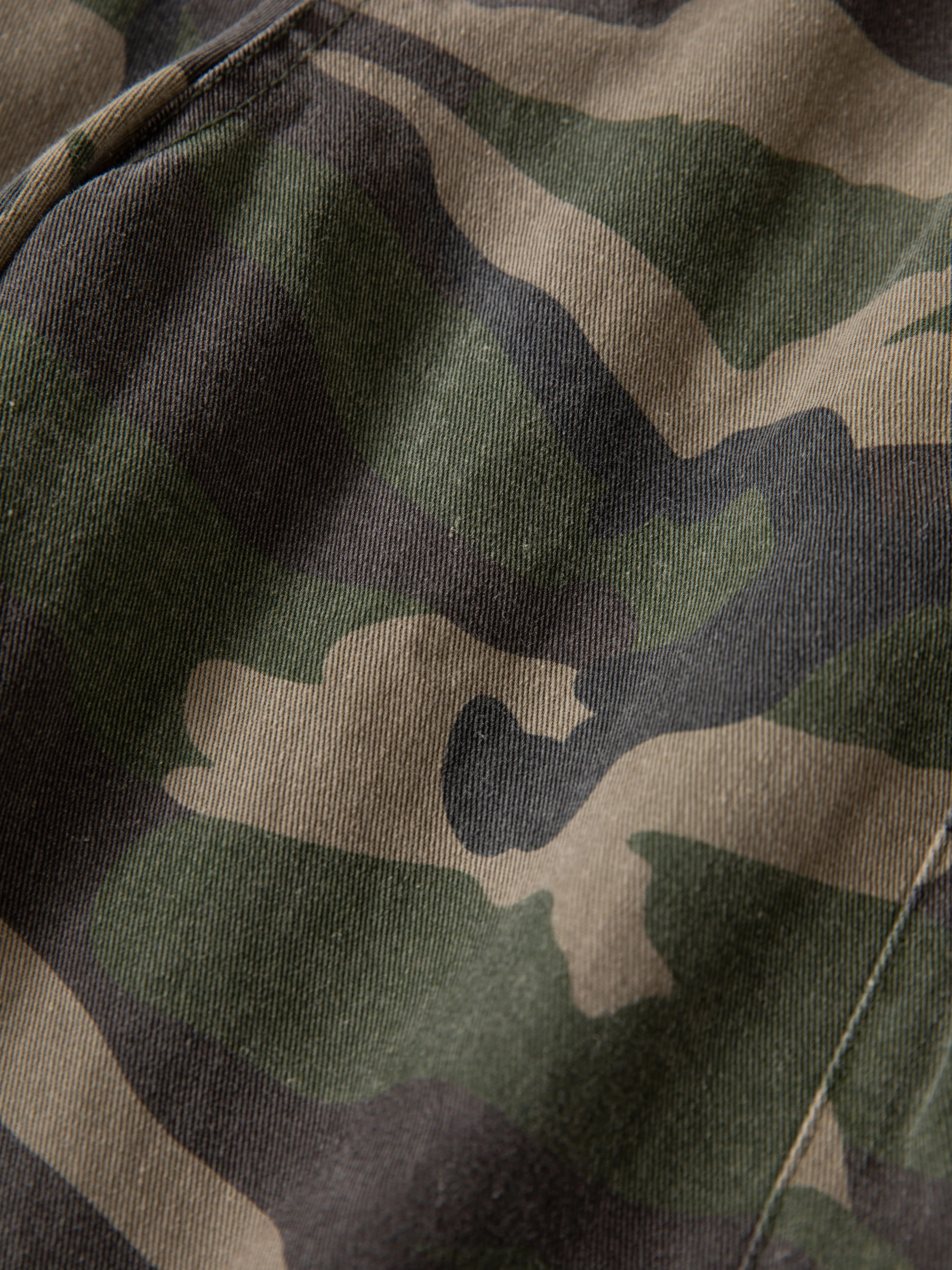 Camouflage Twill Utility Cargo Shorts - Image 8