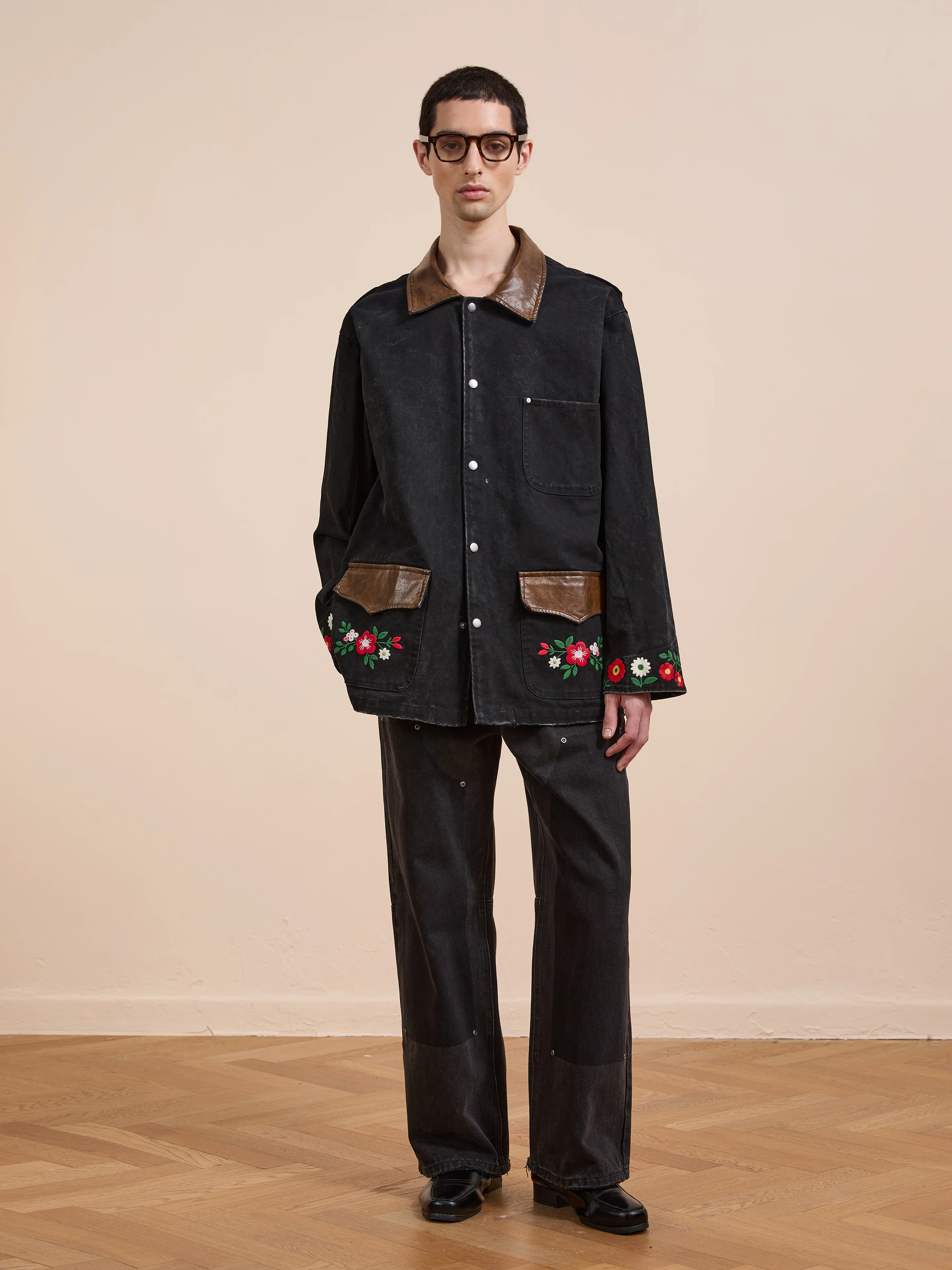 Canvas Embroidered Barn Jacket - Image 2
