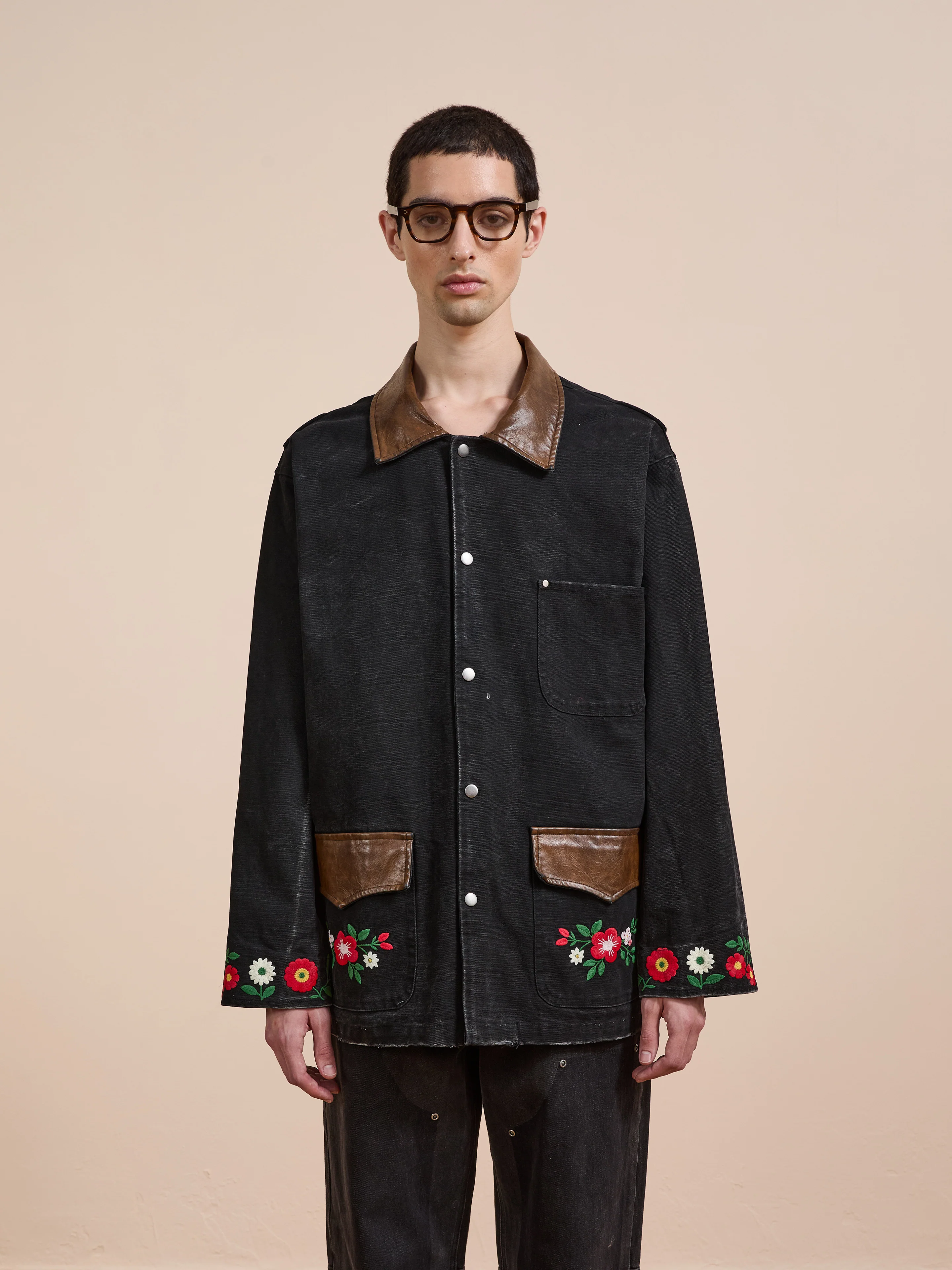 Canvas Embroidered Barn Jacket - Image 7