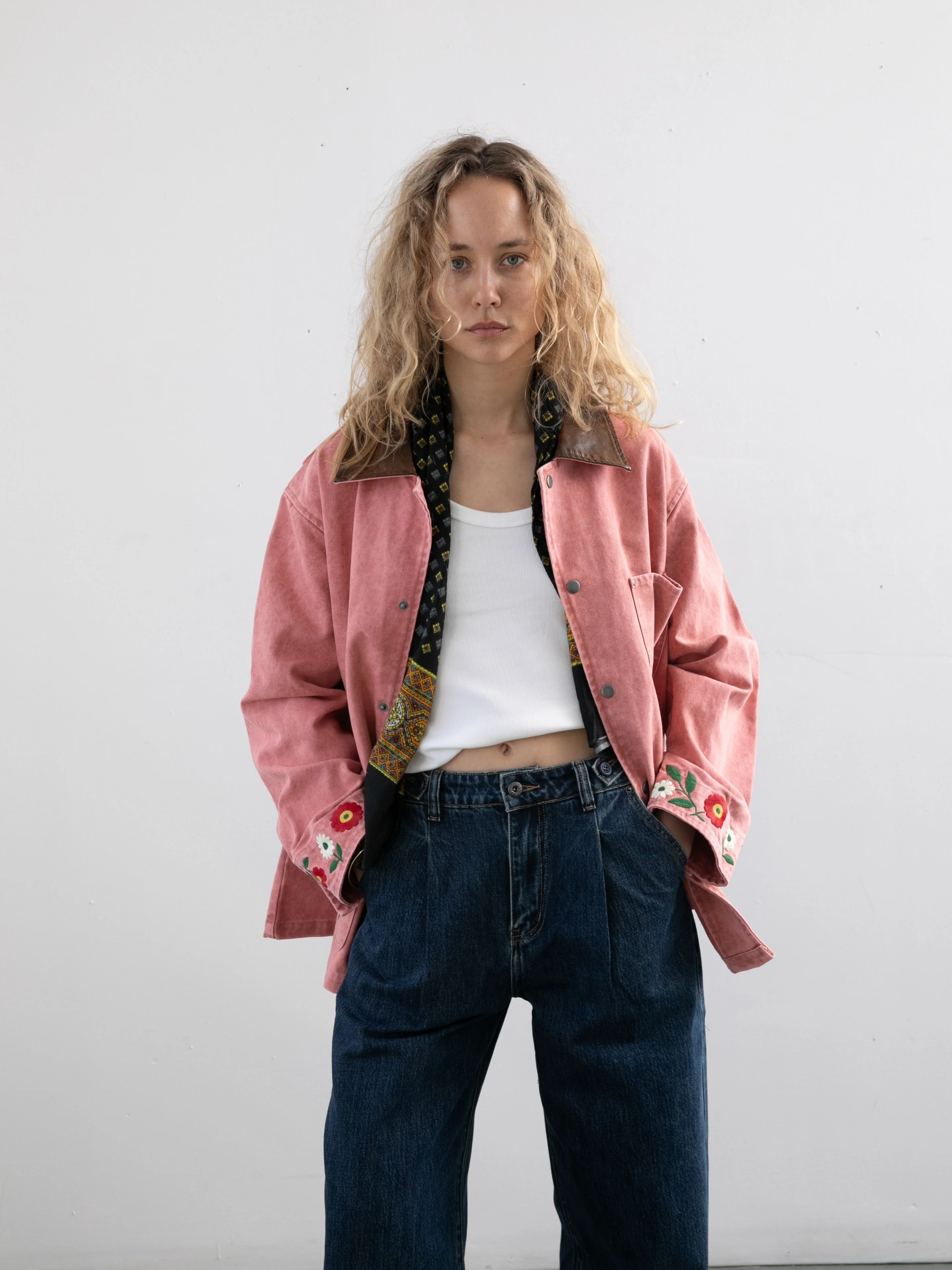 Canvas Embroidered Barn Jacket - Image 10