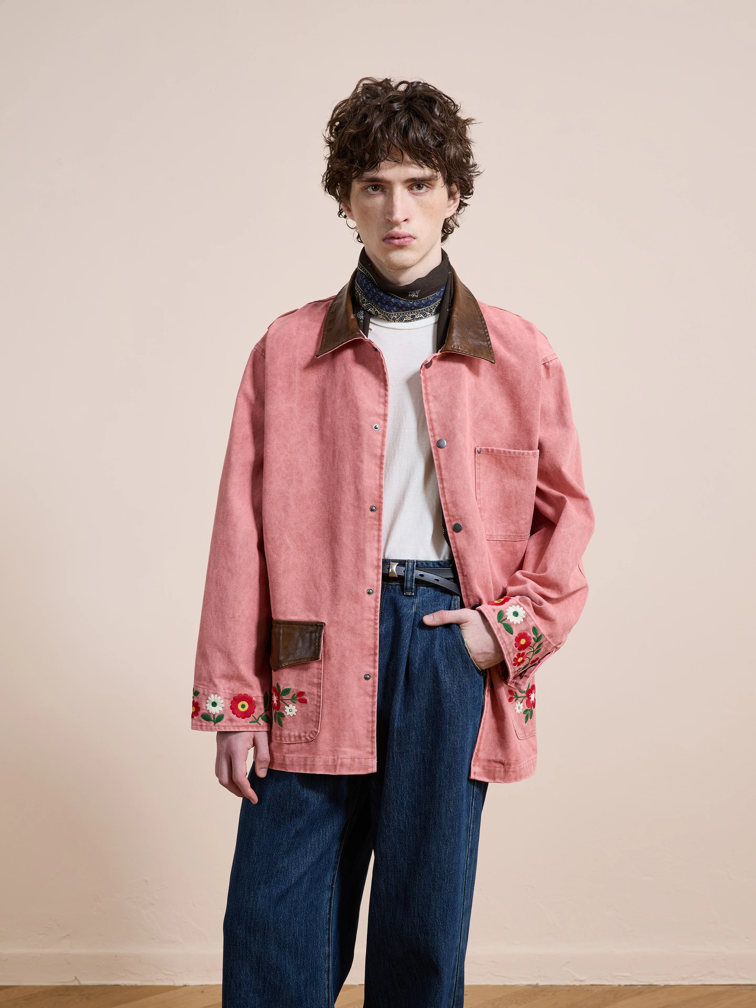 Canvas Embroidered Barn Jacket - Image 3