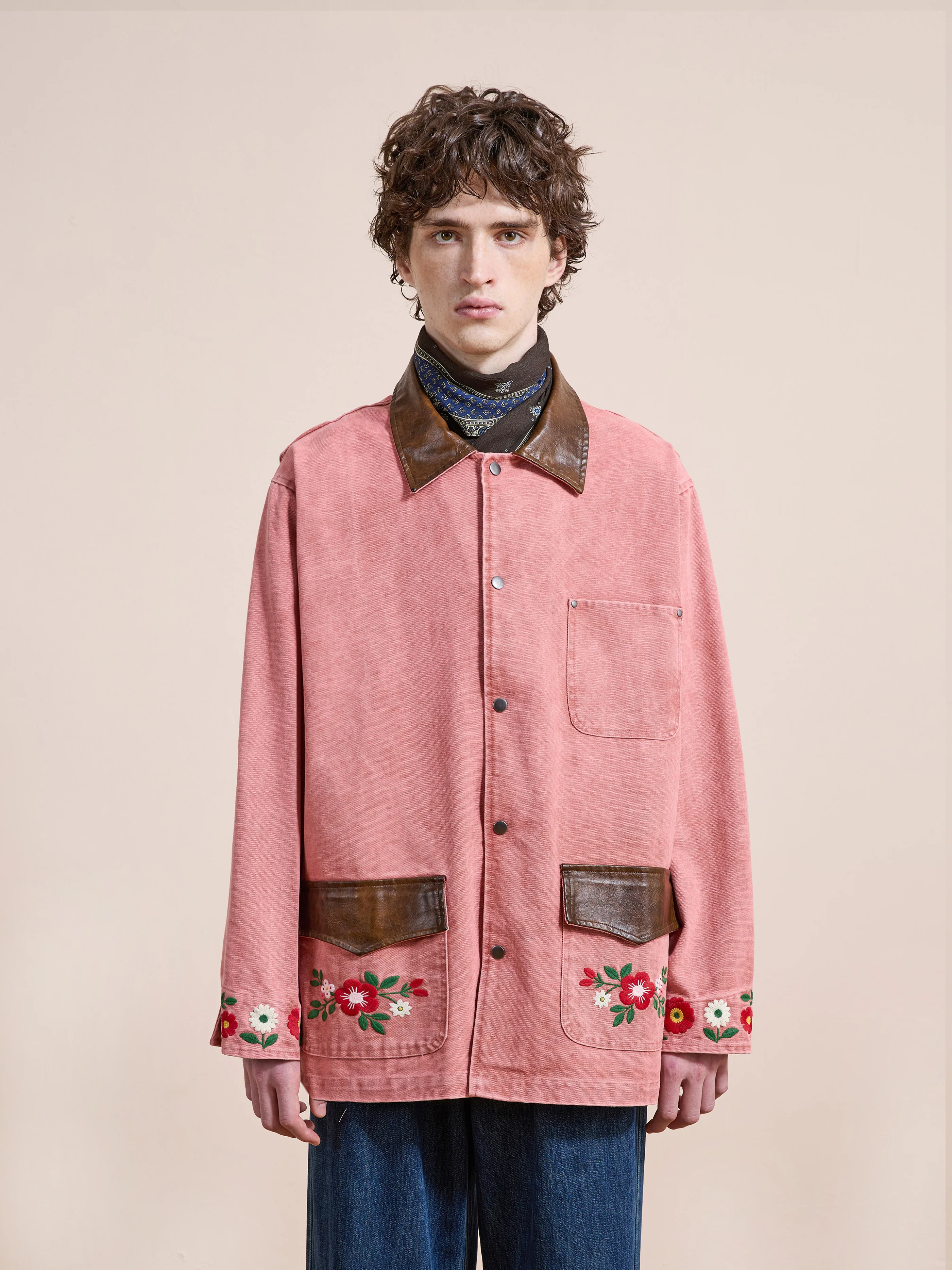 Canvas Embroidered Barn Jacket - Image 6