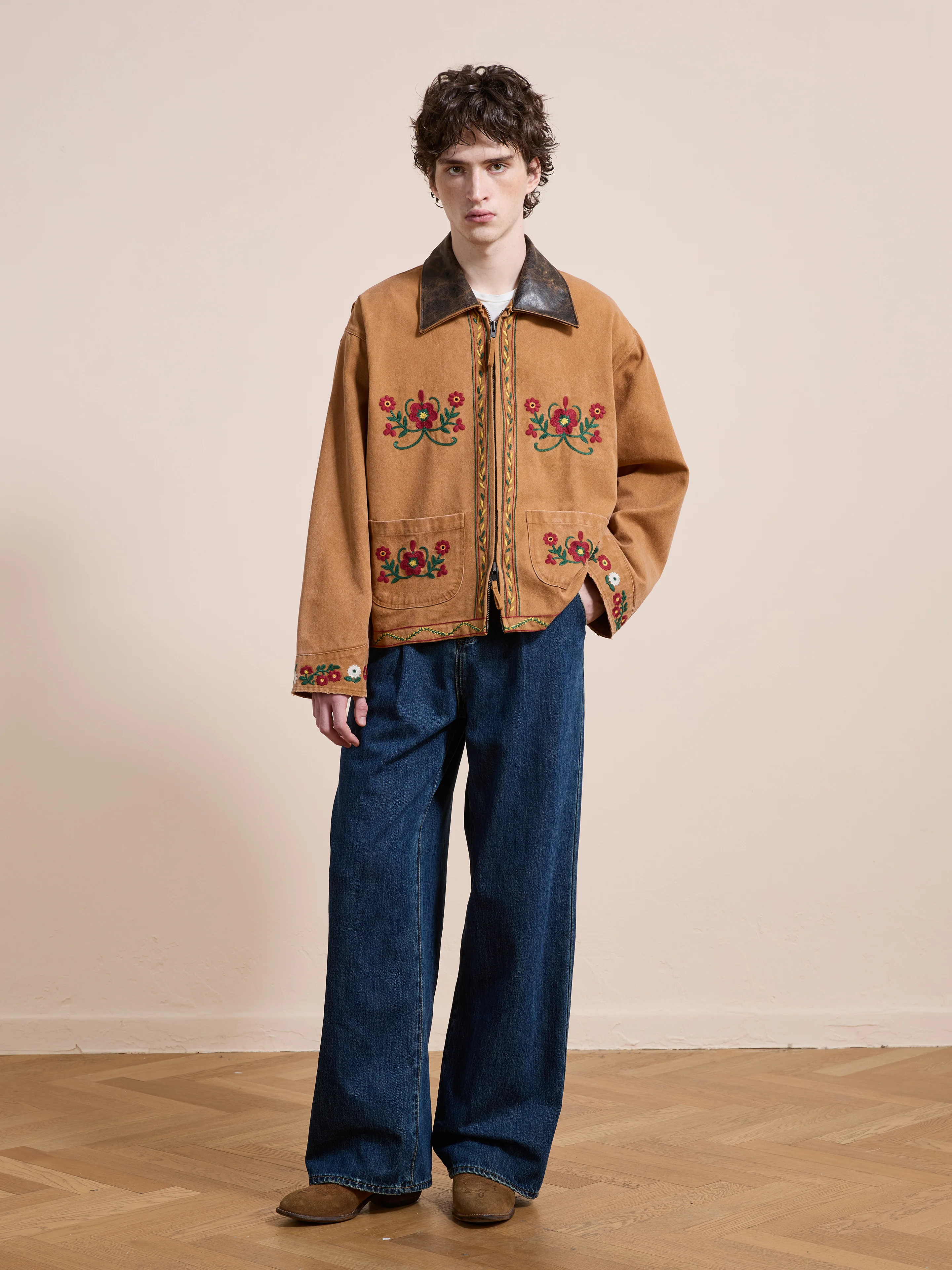 Rosette Canvas Work Jacket - Image 3