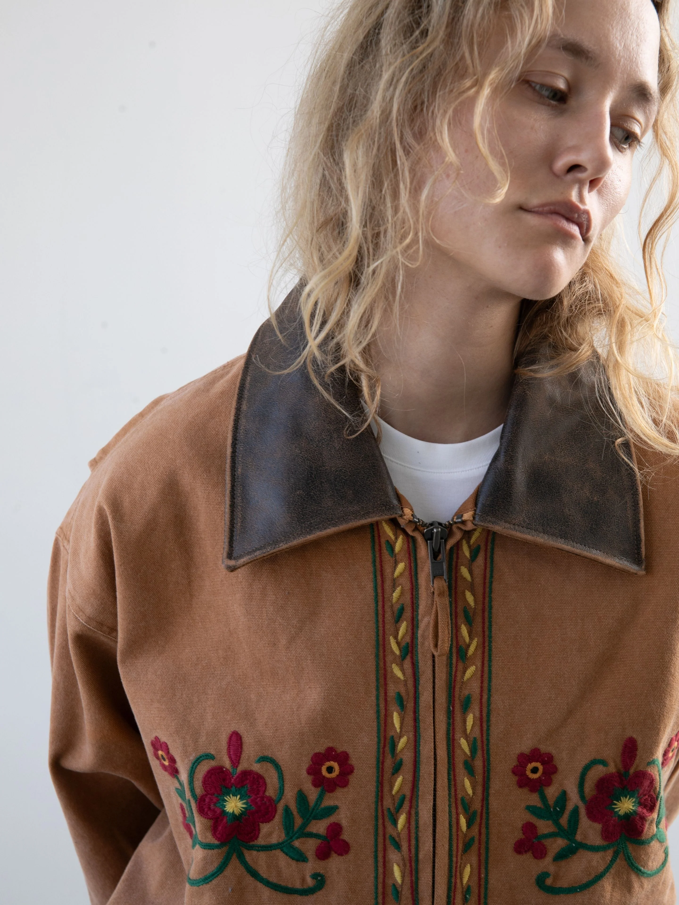 Rosette Canvas Work Jacket - Image 7