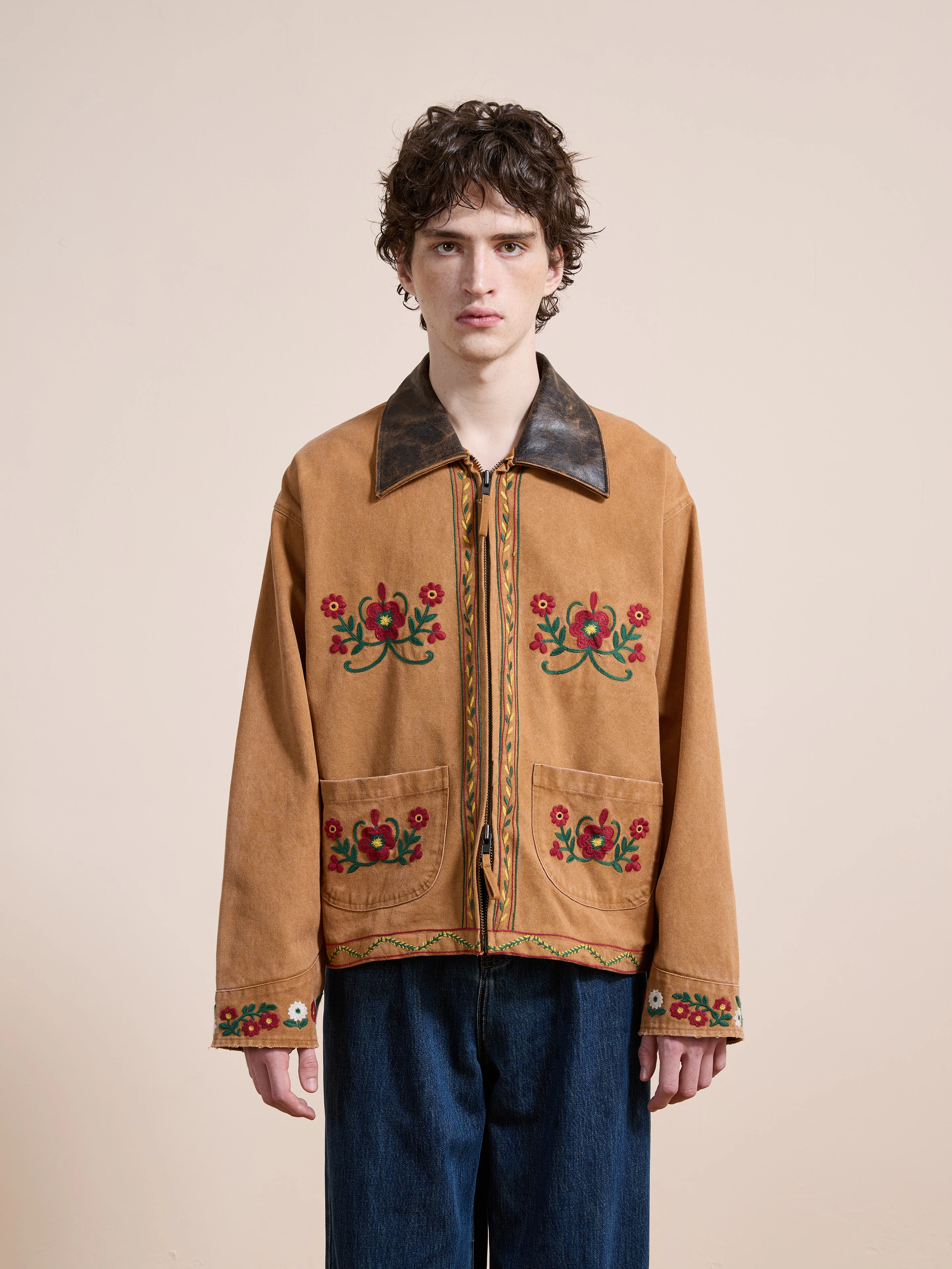 Rosette Canvas Work Jacket - Image 9