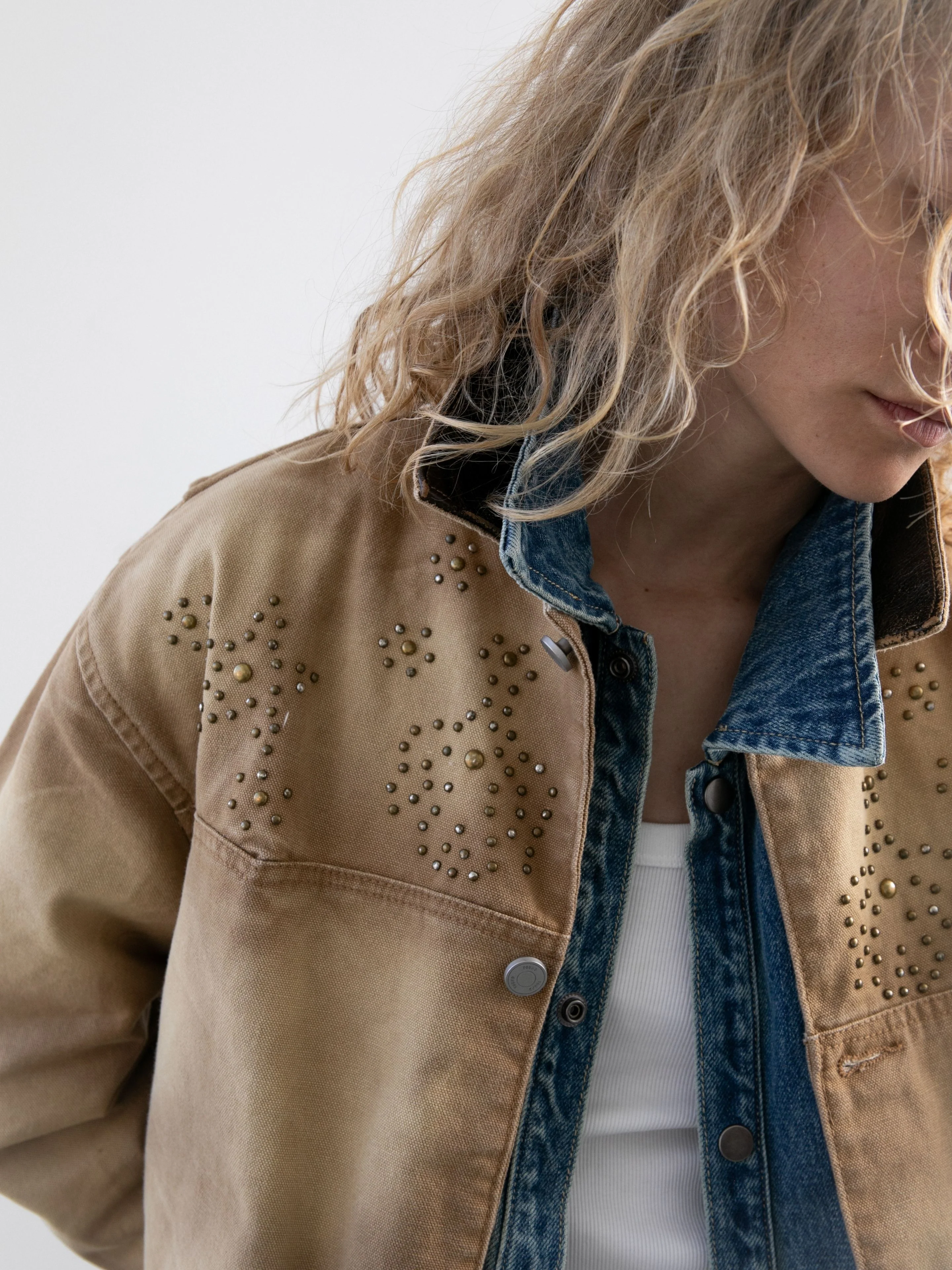 Canvas Studded Barn Jacket - Image 13