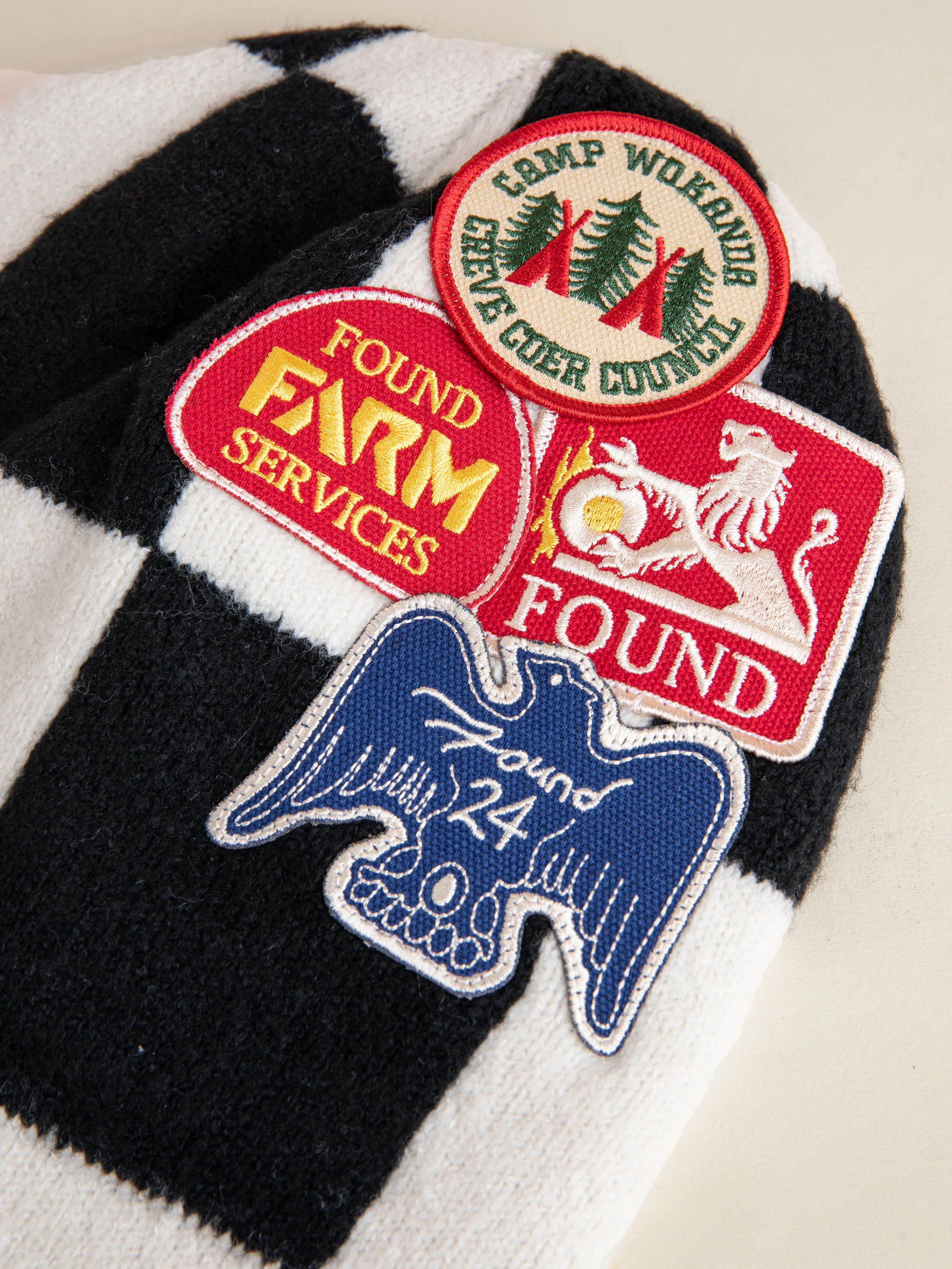Check Multi Patch Beanie - Image 3