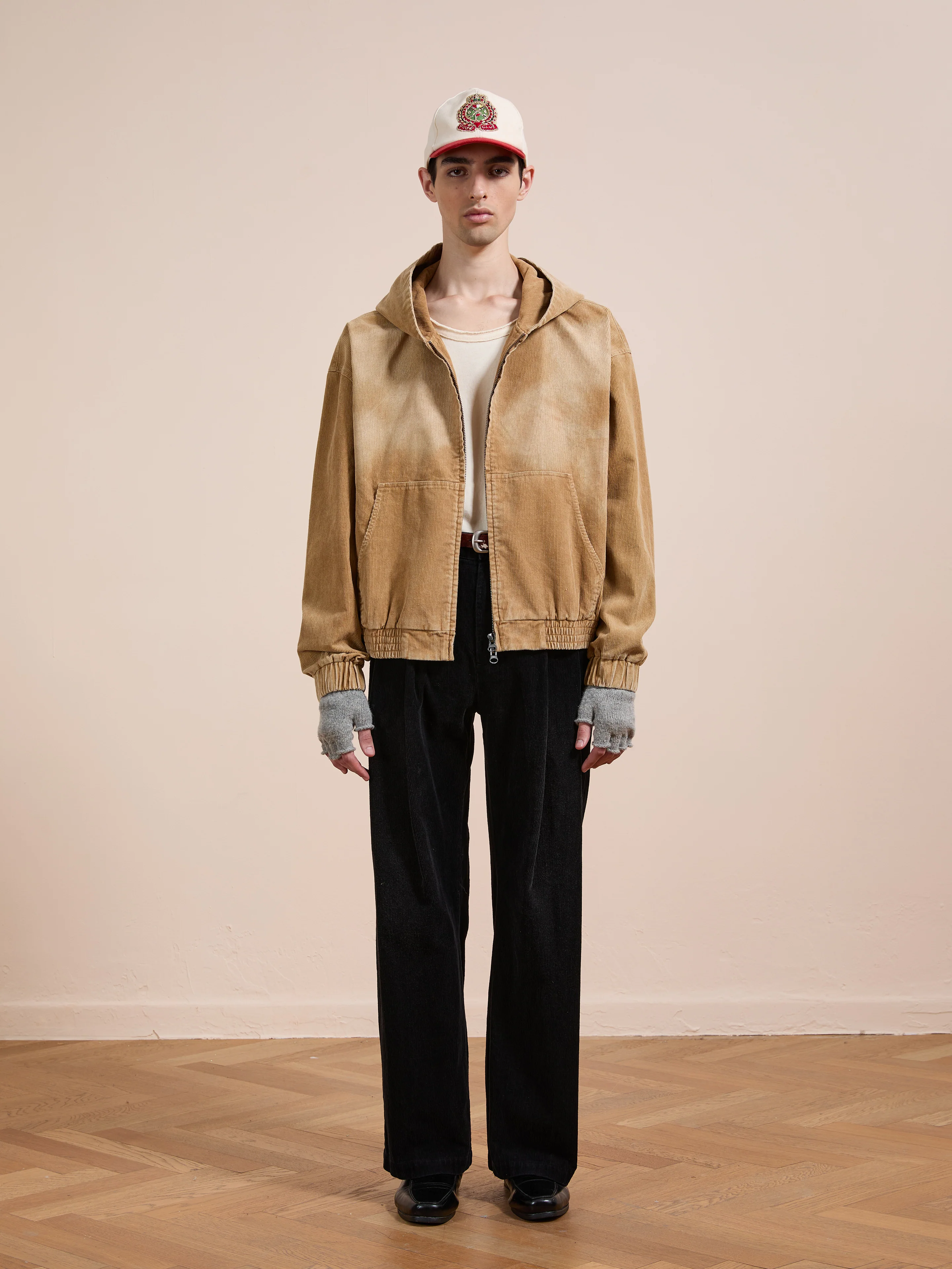 Corduroy Zip Up Hoodie - Image 3