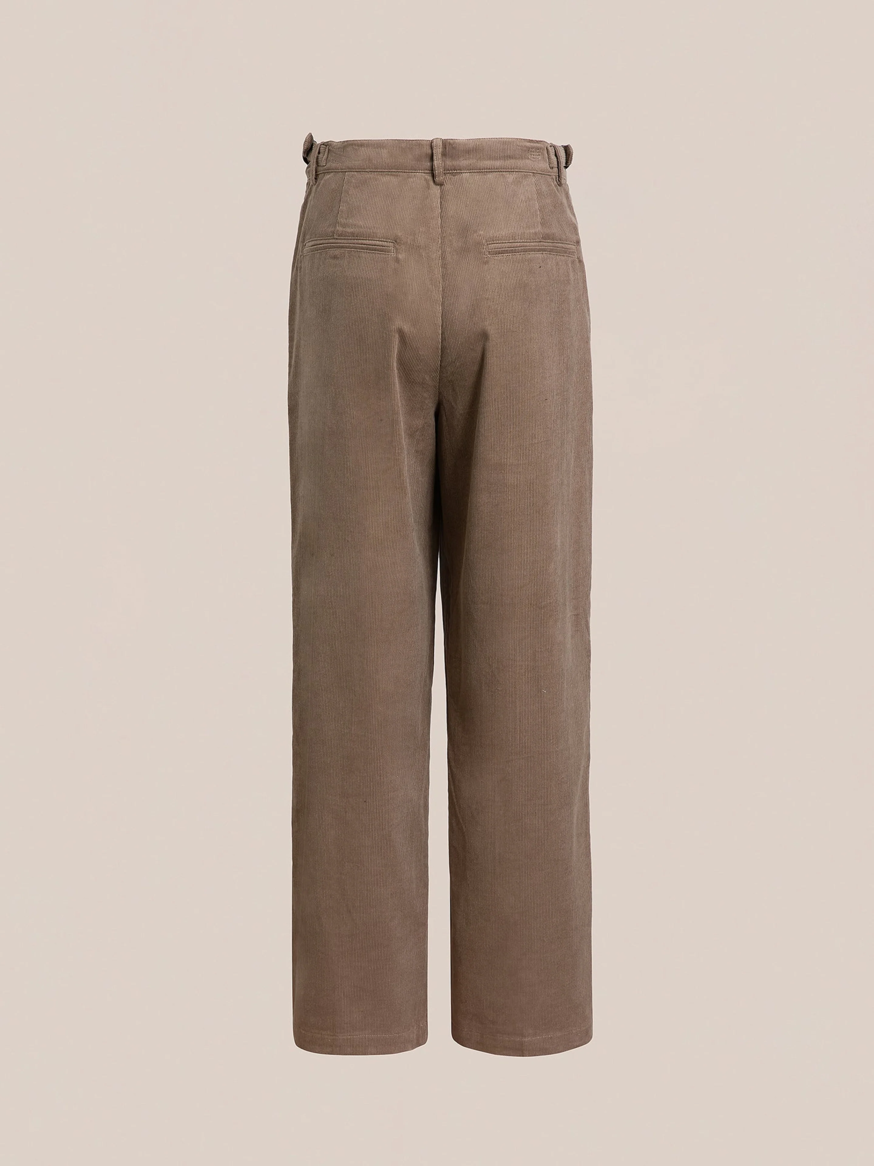 Corduroy Pleated Trousers - Image 7