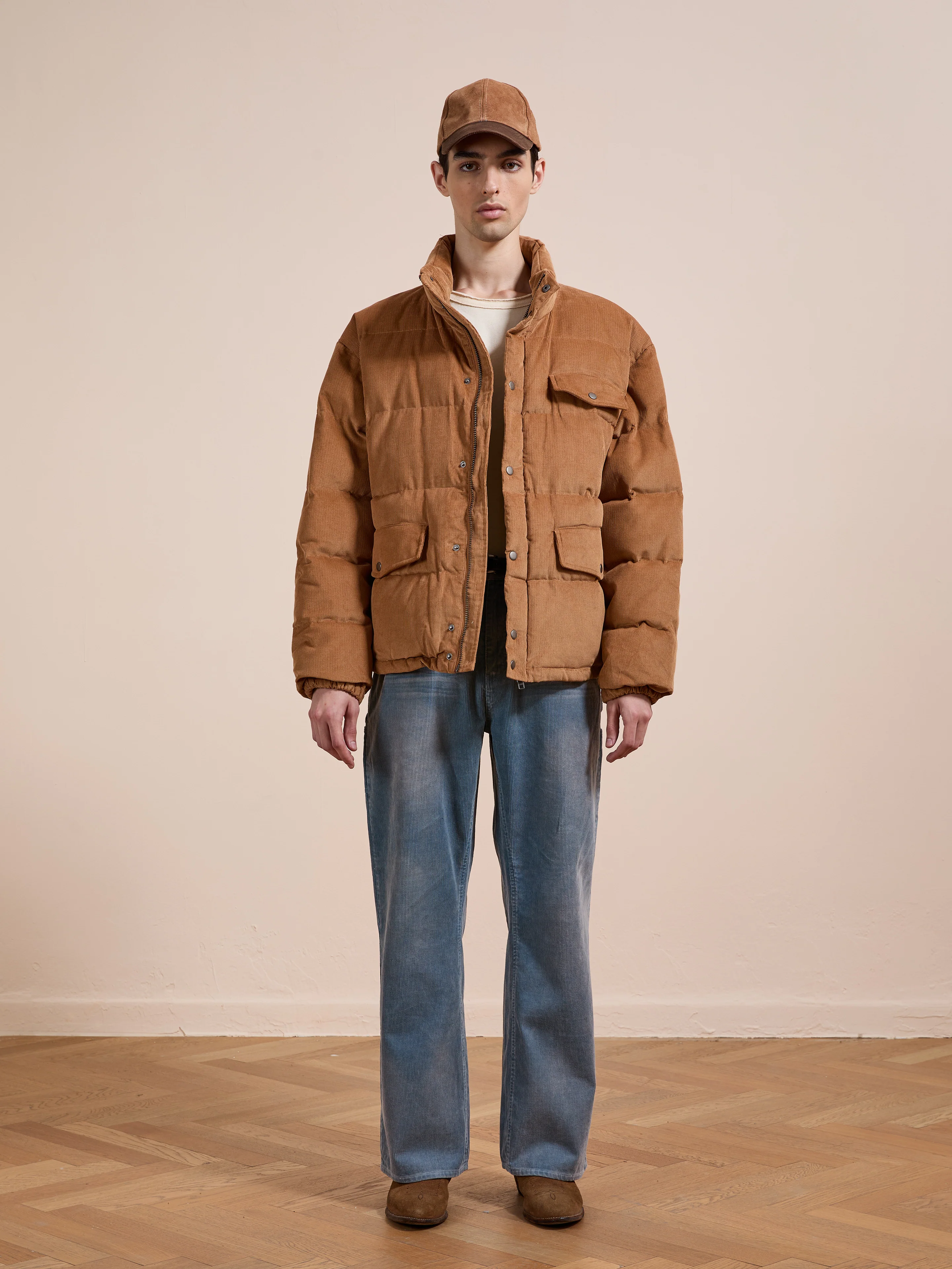 Corduroy Puffer Jacket - Image 13