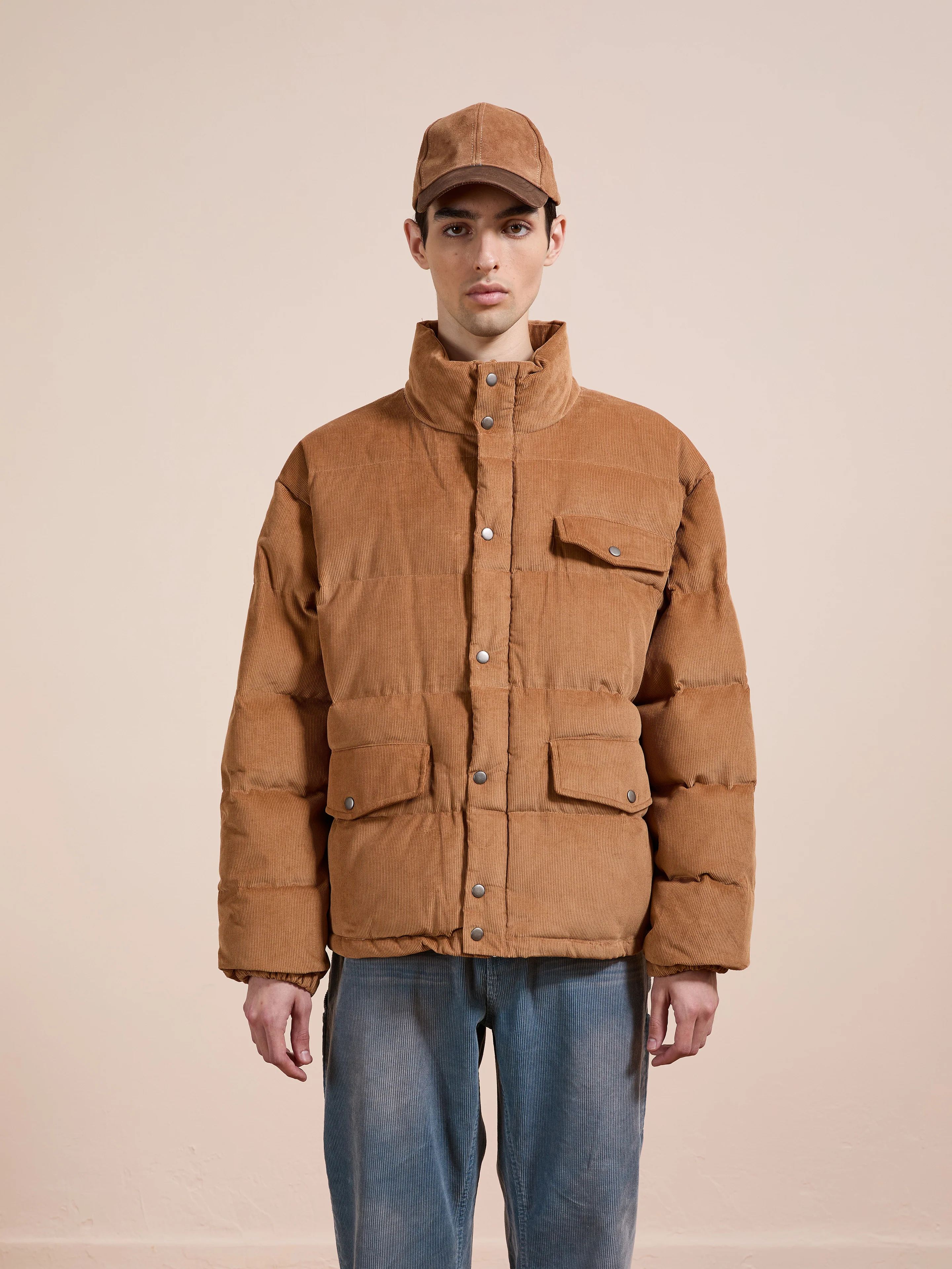 Corduroy Puffer Jacket - Image 15