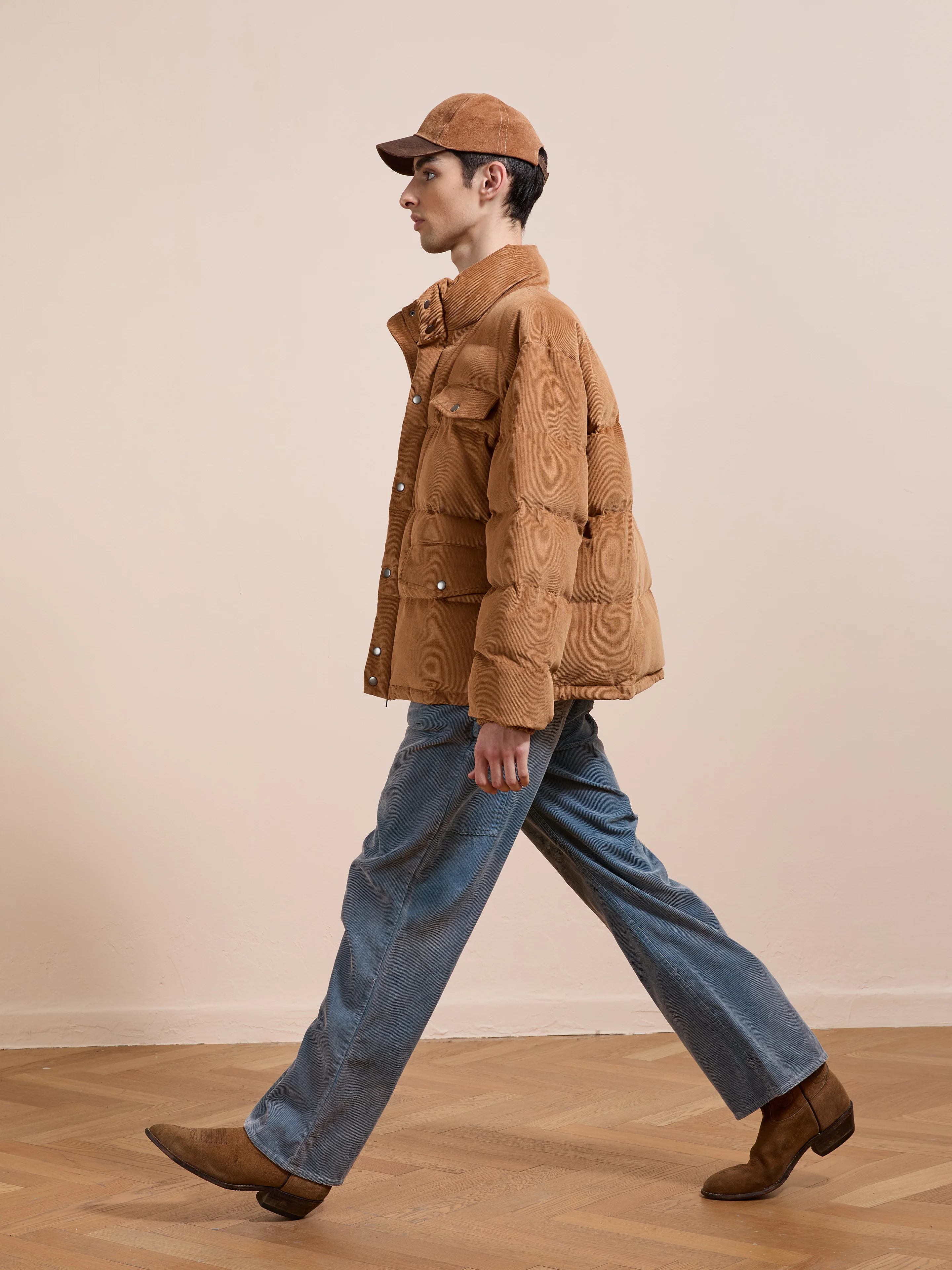 Corduroy Puffer Jacket - Image 7