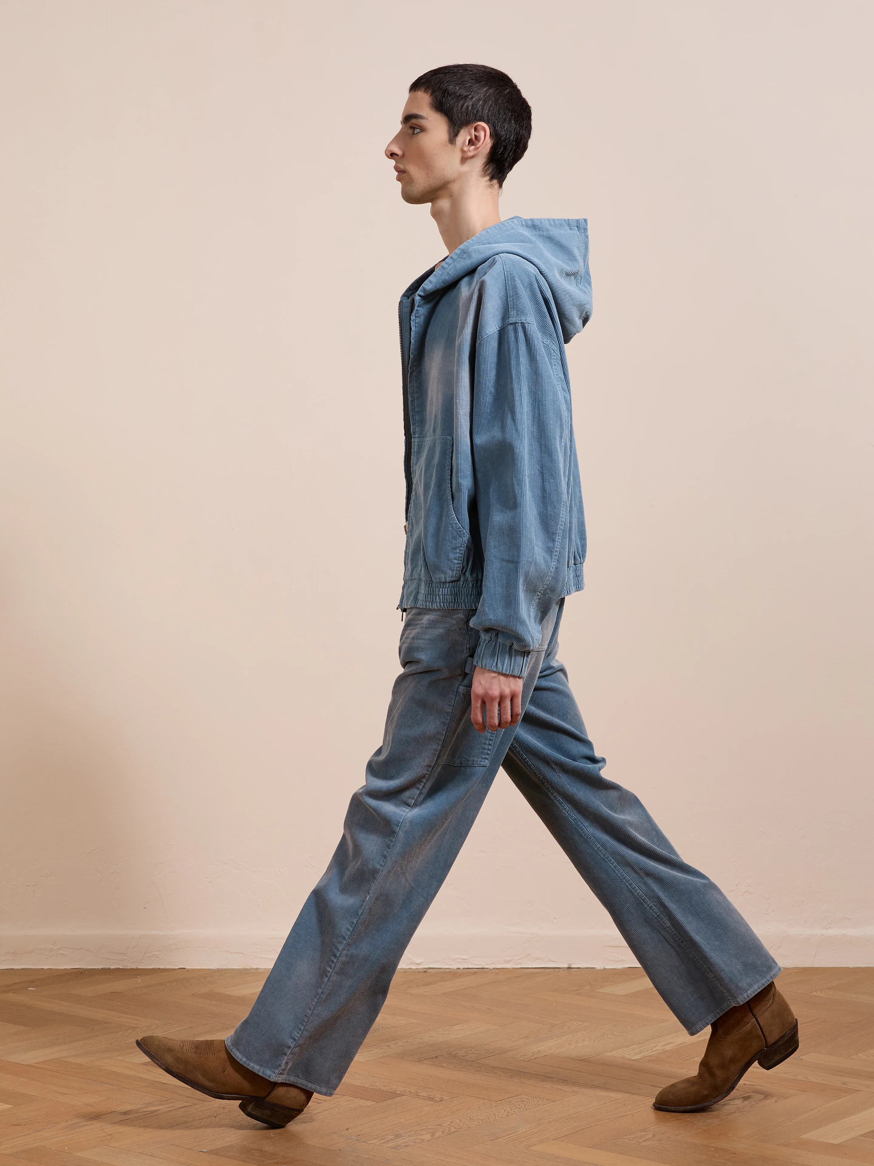 Corduroy Zip Up Hoodie - Image 10