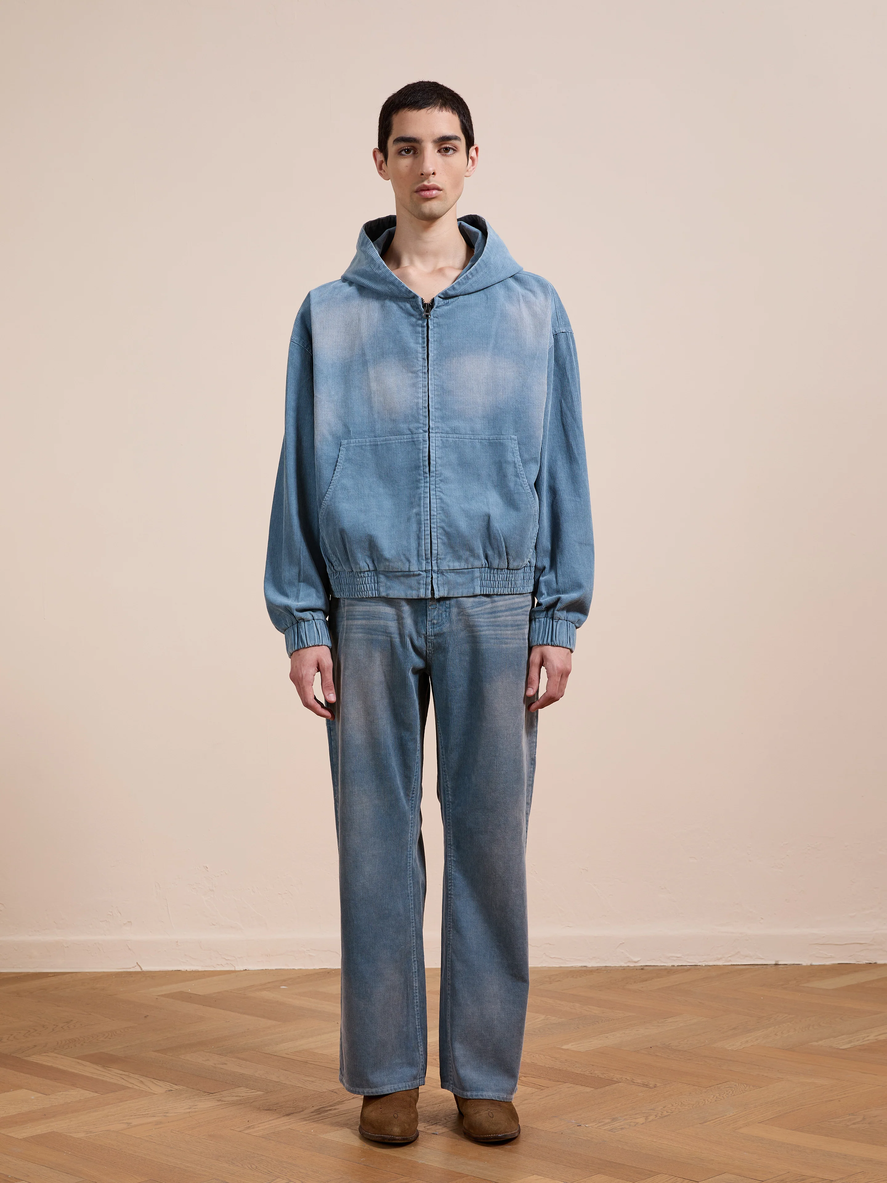 Corduroy Zip Up Hoodie - Image 4