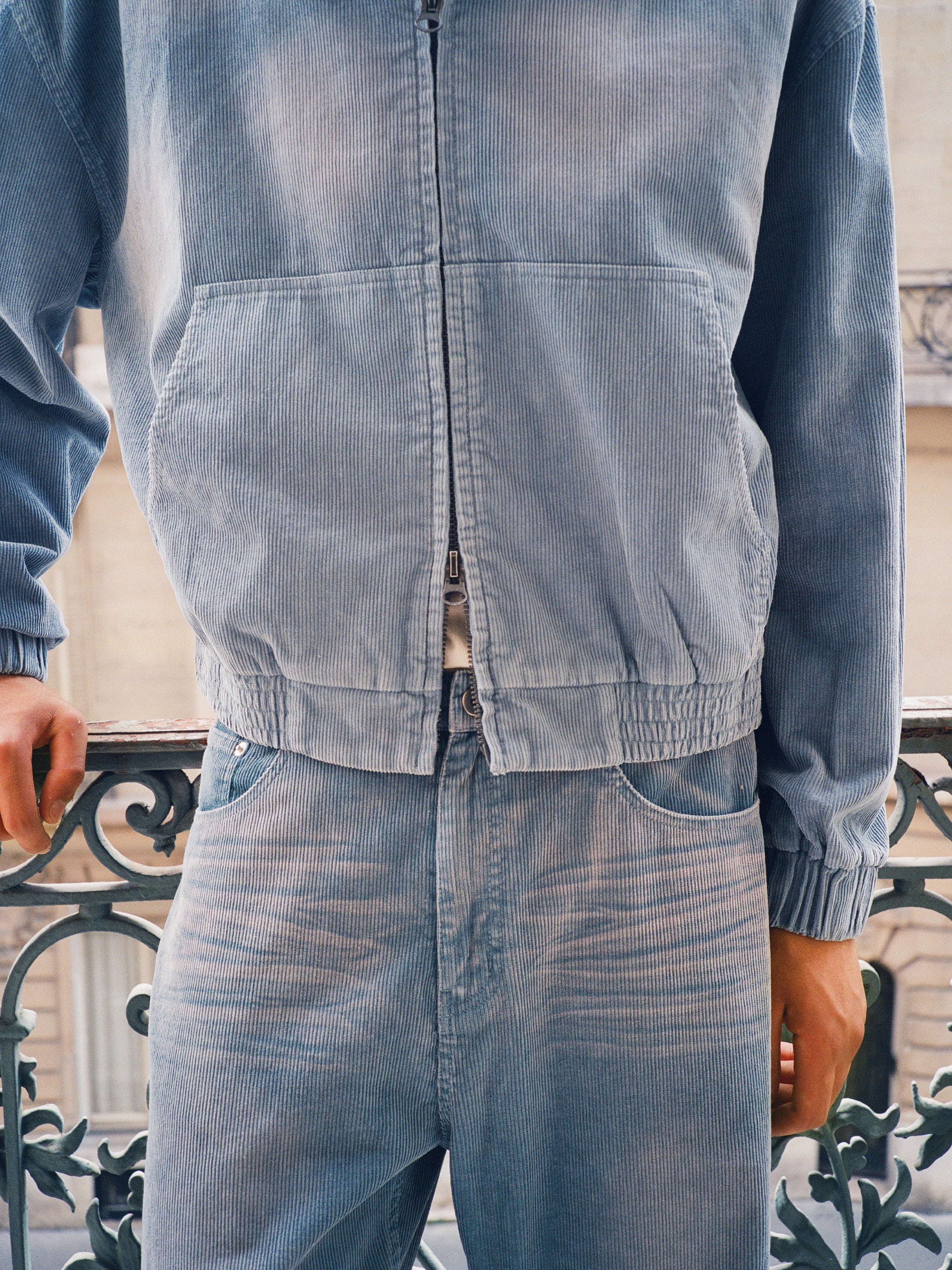 Corduroy Zip Up Hoodie - Image 9