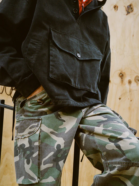 Washed Twill Pocket Anorak Jacket - Image 10