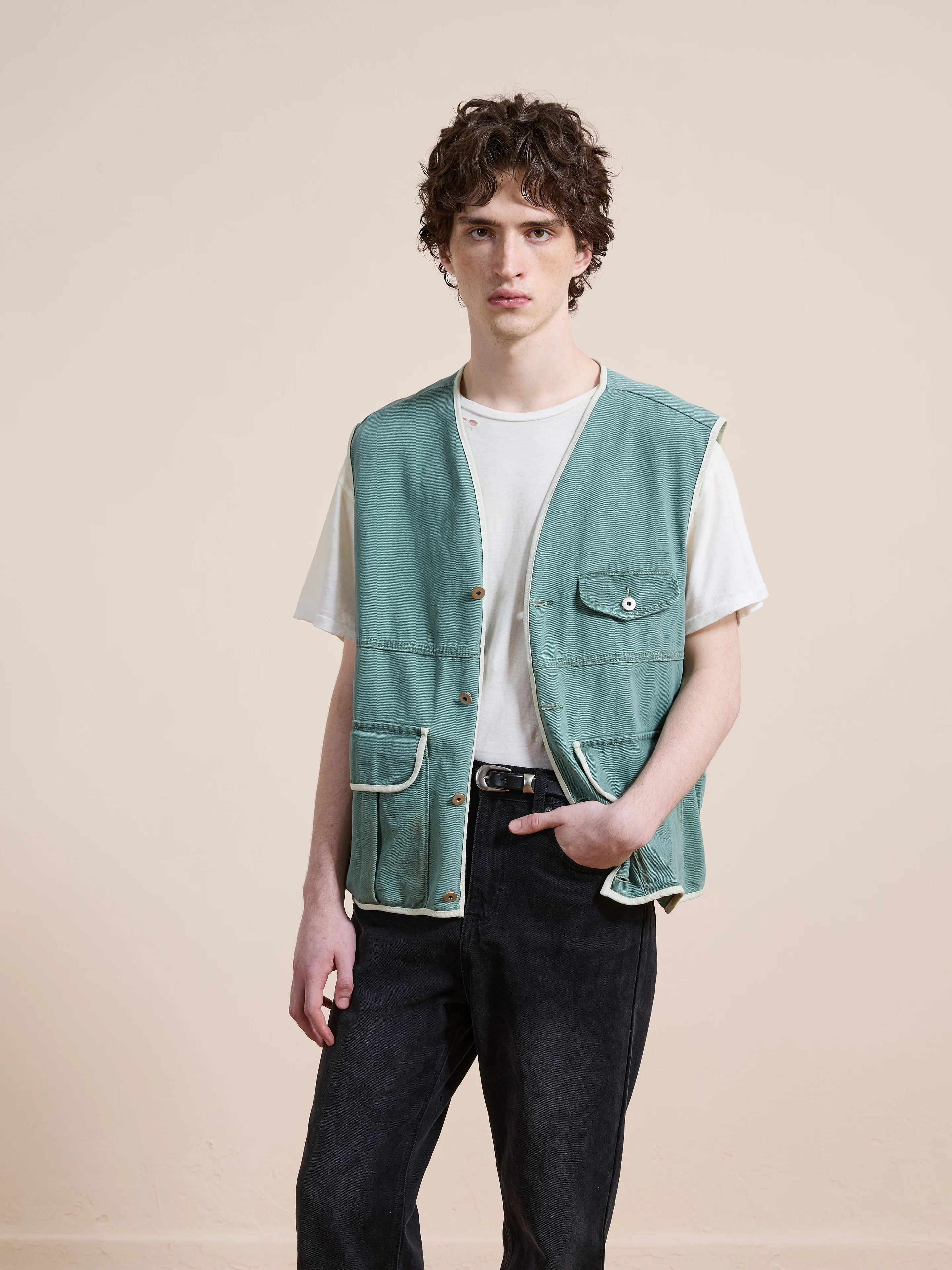 Cotton Twill Utility Vest - Image 3