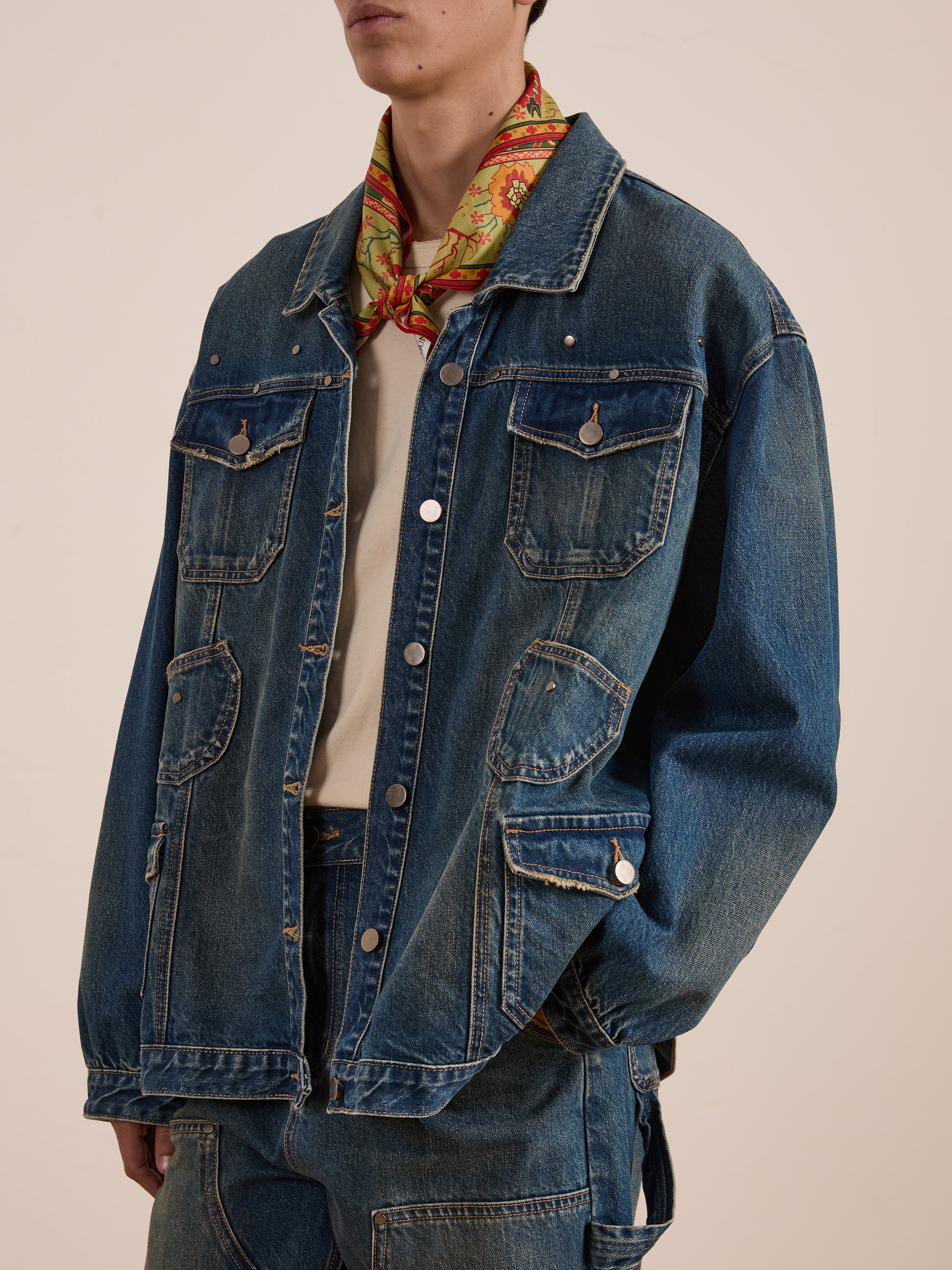 Denim Carpenter Jacket - Image 11