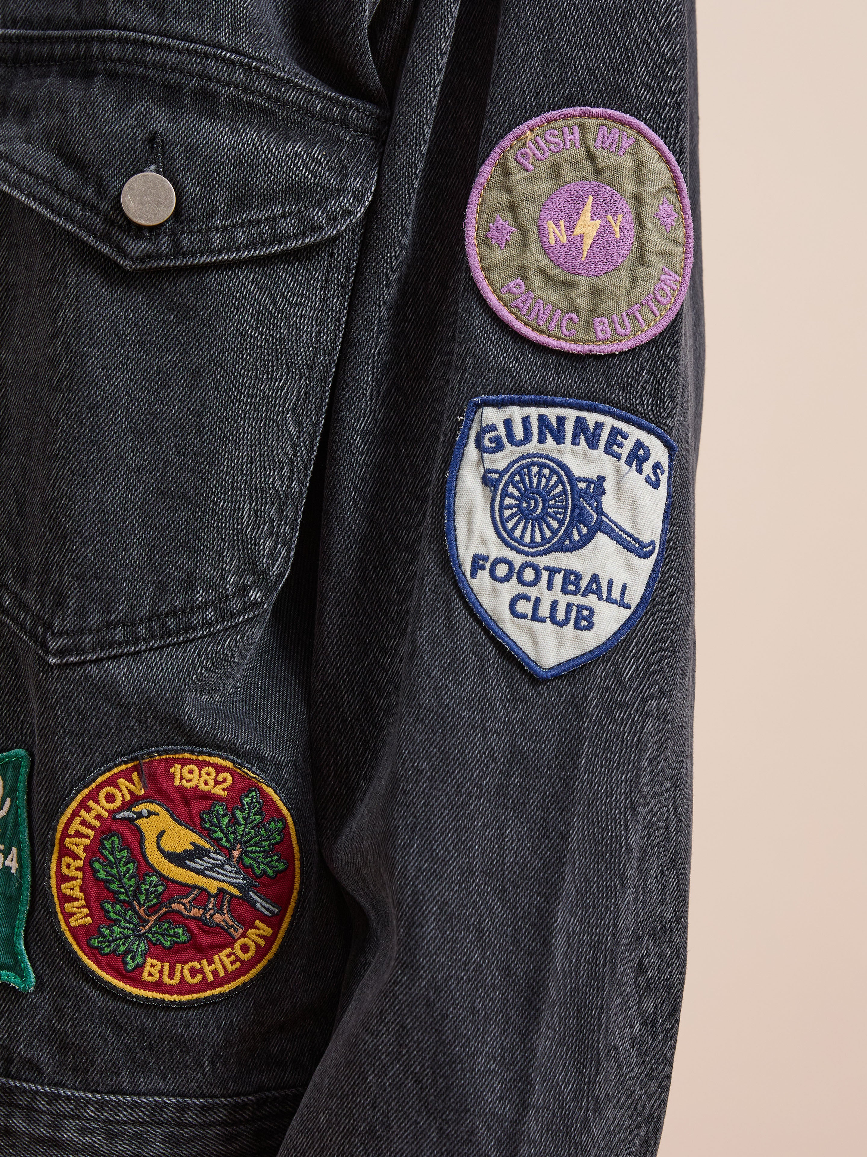 Denim Patchwork Jacket - Image 11